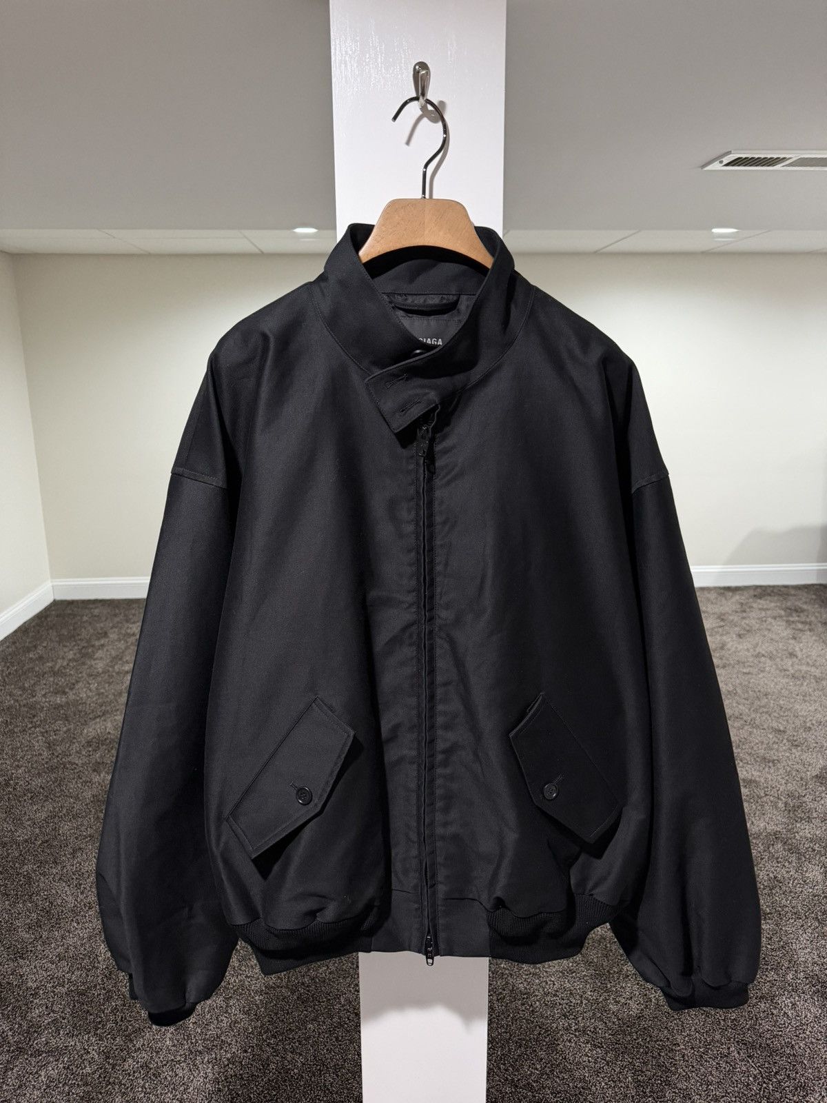 Balenciaga Balenciaga Demna Oversize Cotton-Shell Black Basebal Jacket Size US M / EU 48-50 / 2 - 1 Thumbnail