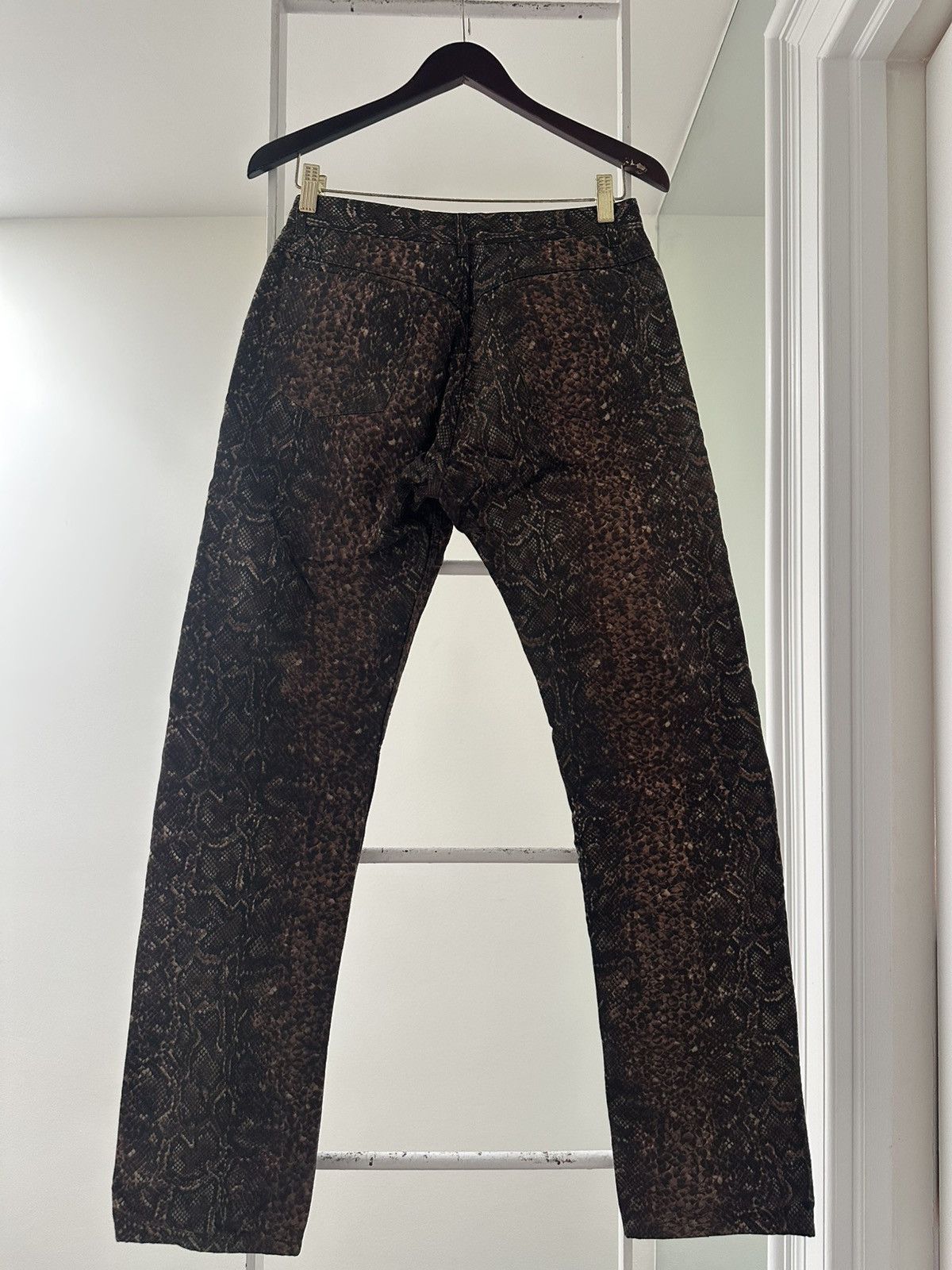 A.P.C. Waxed Snake Print Jeans Size US 31 - 2 Thumbnail