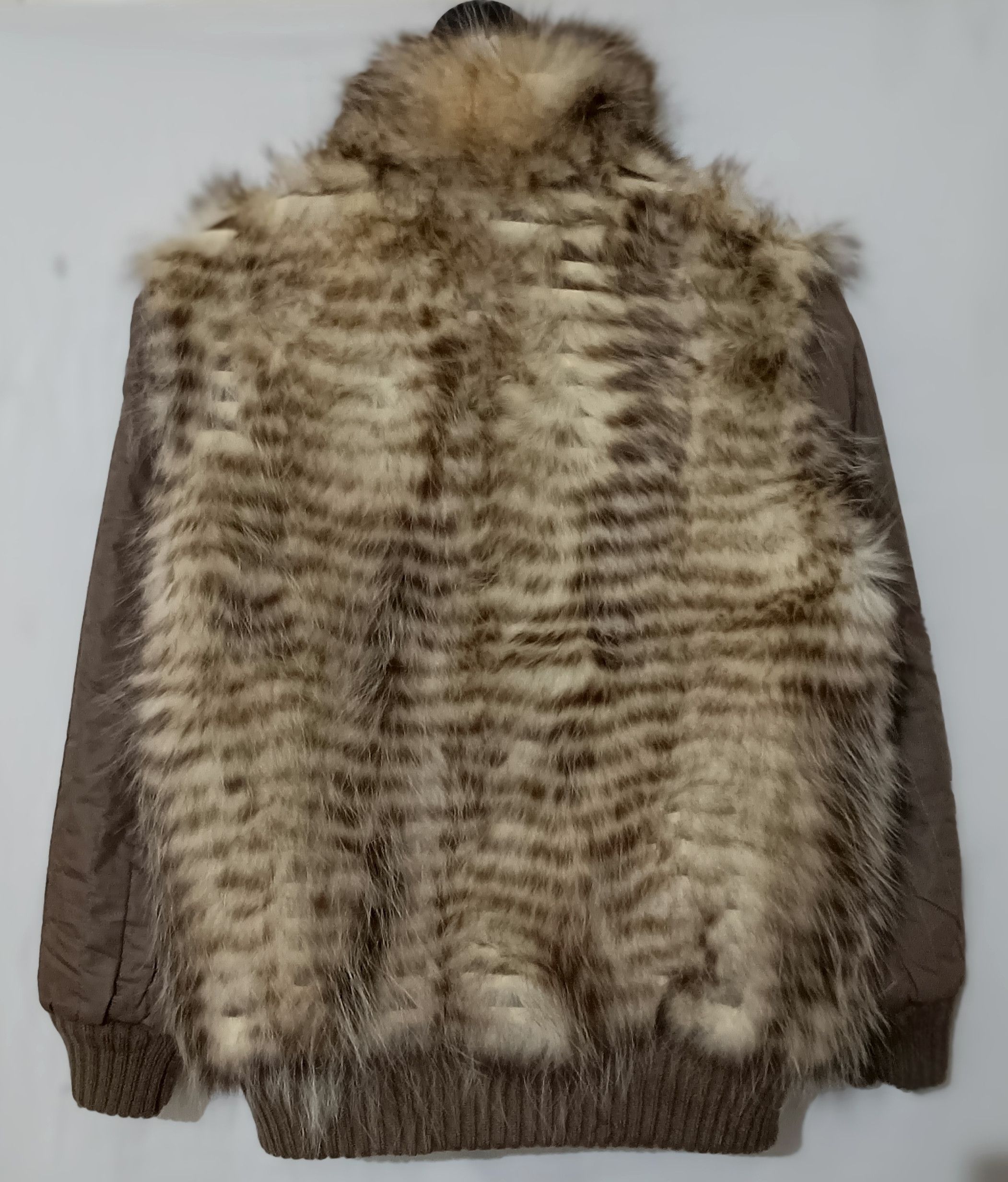 14th Addiction FAUX FUR CROPPED MOHAIR BOMBER reversible JACKET Size US S / EU 44-46 / 1 - 2 Thumbnail