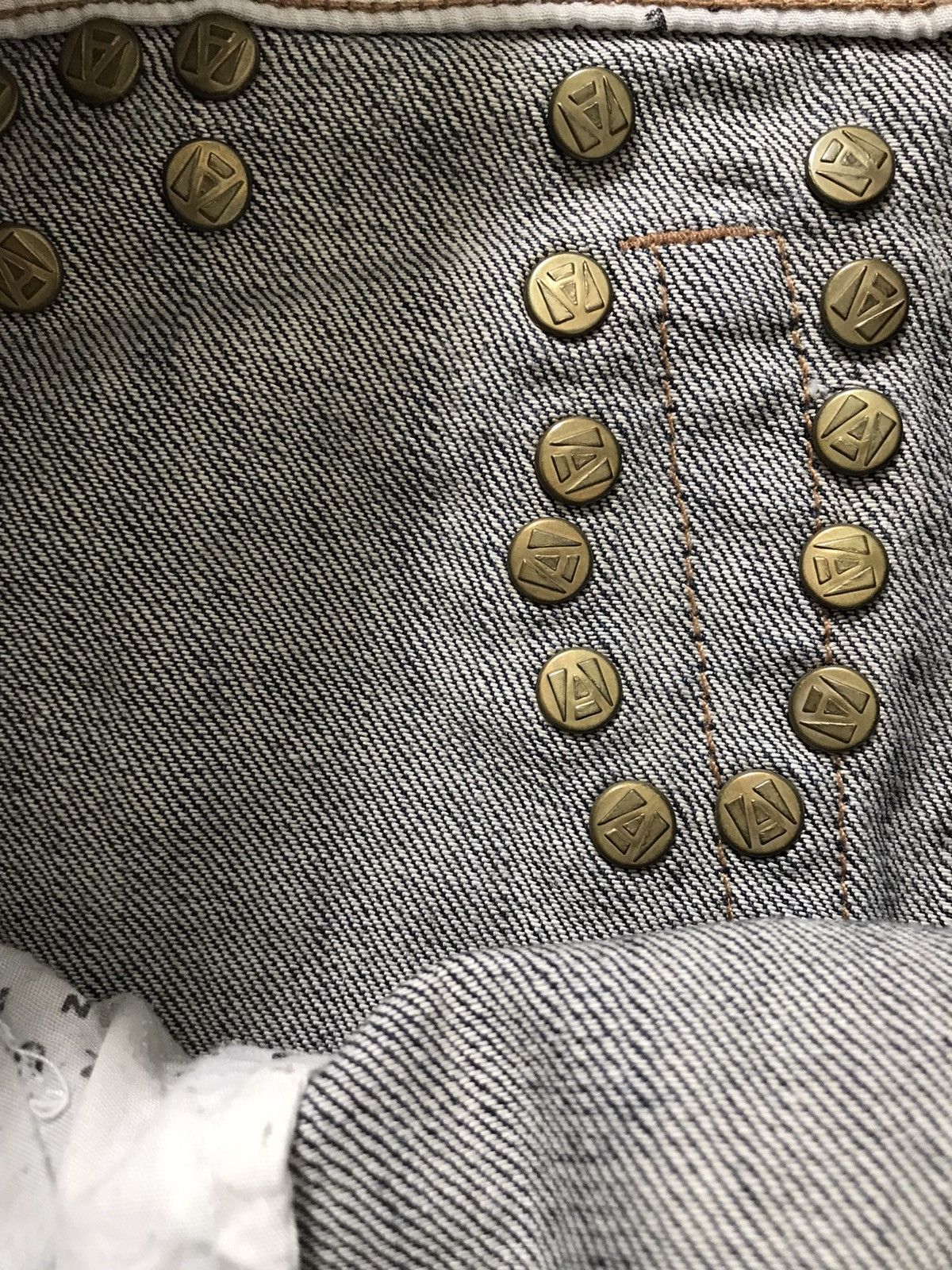 Other Azurre Blue Stripes Straight Denim Jeans Size US 34 / EU 50 - 12 Thumbnail