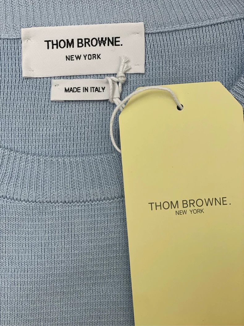 Thom Browne Thom Browne Round neck knit sweater Size US L / EU 52-54 / 3 - 4 Thumbnail