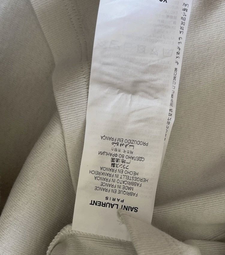 Saint Laurent Paris × Yves Saint Laurent Saint Laurent ysl cement gray T-shirt 2408-Nextarrow Size XS / US 0-2 / IT 36-38 - 4 Thumbnail