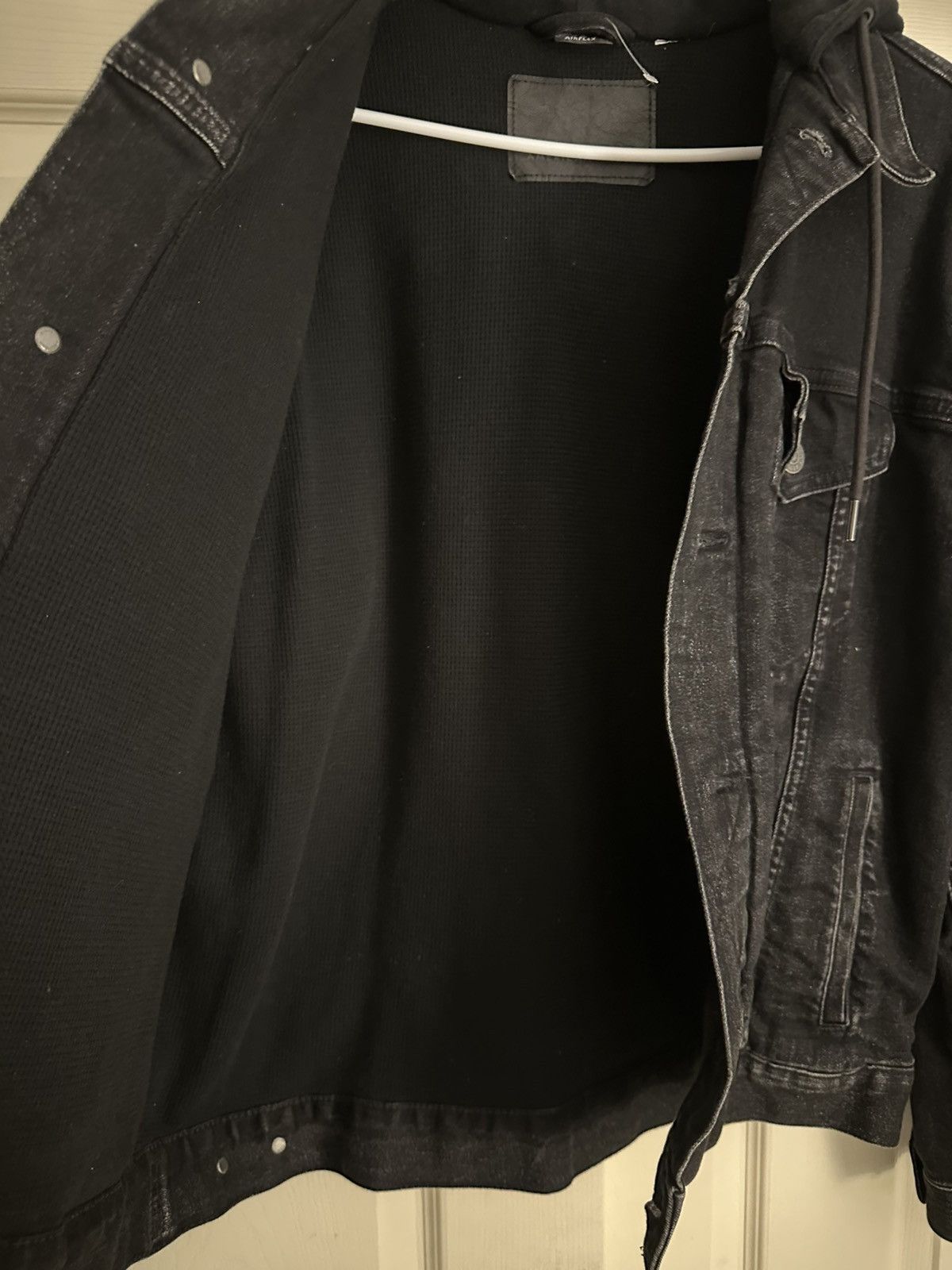 American Eagle Outfitters American Eagle Black Denim Jacket Size US L / EU 52-54 / 3 - 5 Thumbnail