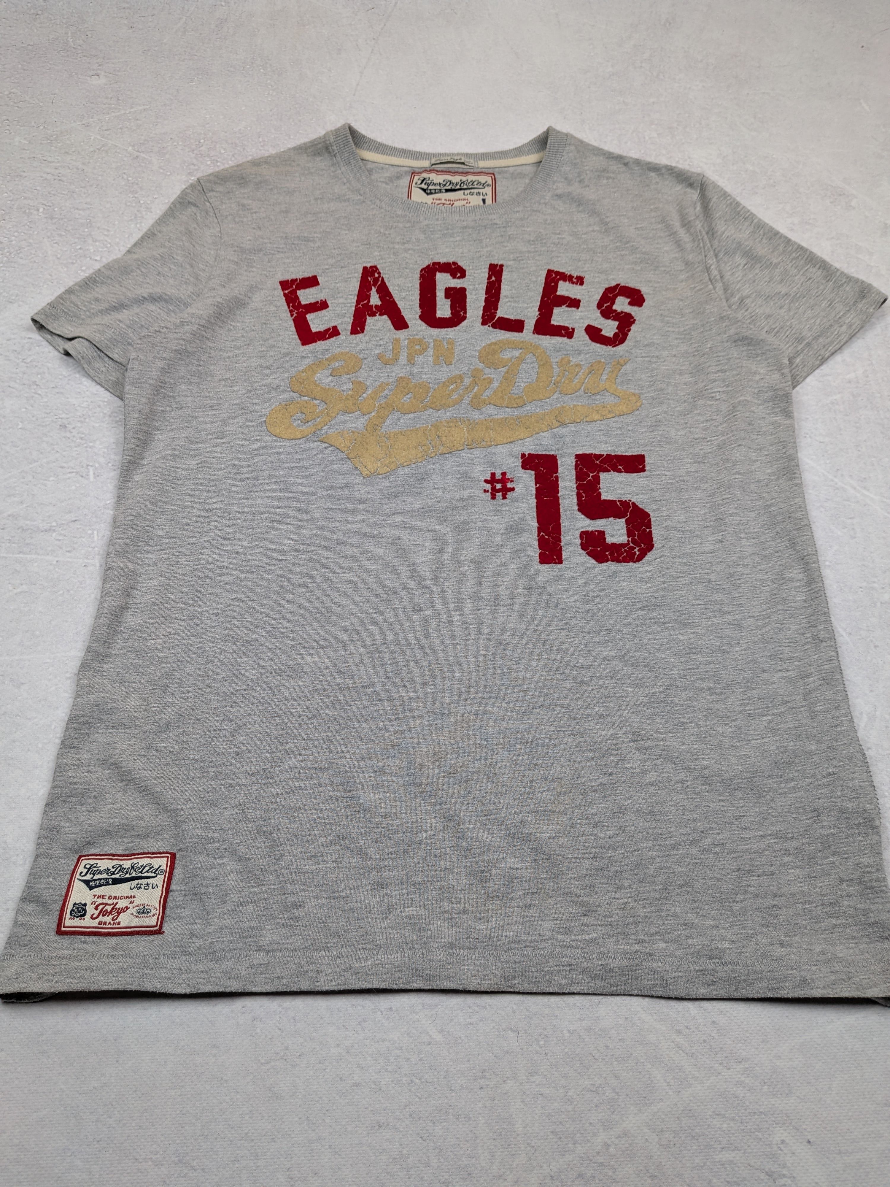 Superdry Superdry Lean Eagle Vintage Grey Graphic T-Shirt Size M / L Size US L / EU 52-54 / 3 - 3 Thumbnail