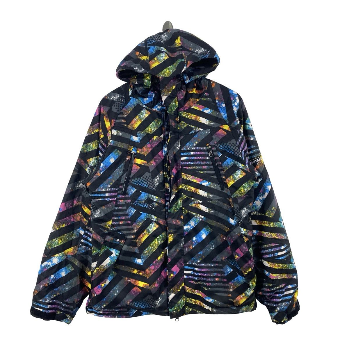 Vintage Vintage PONTAPES SNOWBOARD SKI Jacket Geometric Pattern Size US L / EU 52-54 / 3 - 4 Thumbnail