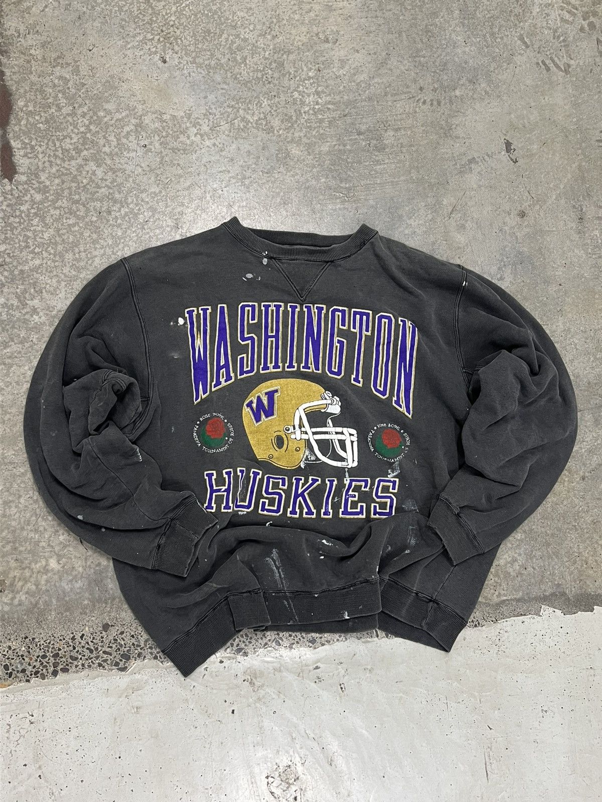 Vintage vintage 90s Washington Huskies crewneck Size US XL / EU 56 / 4 - 1 Thumbnail