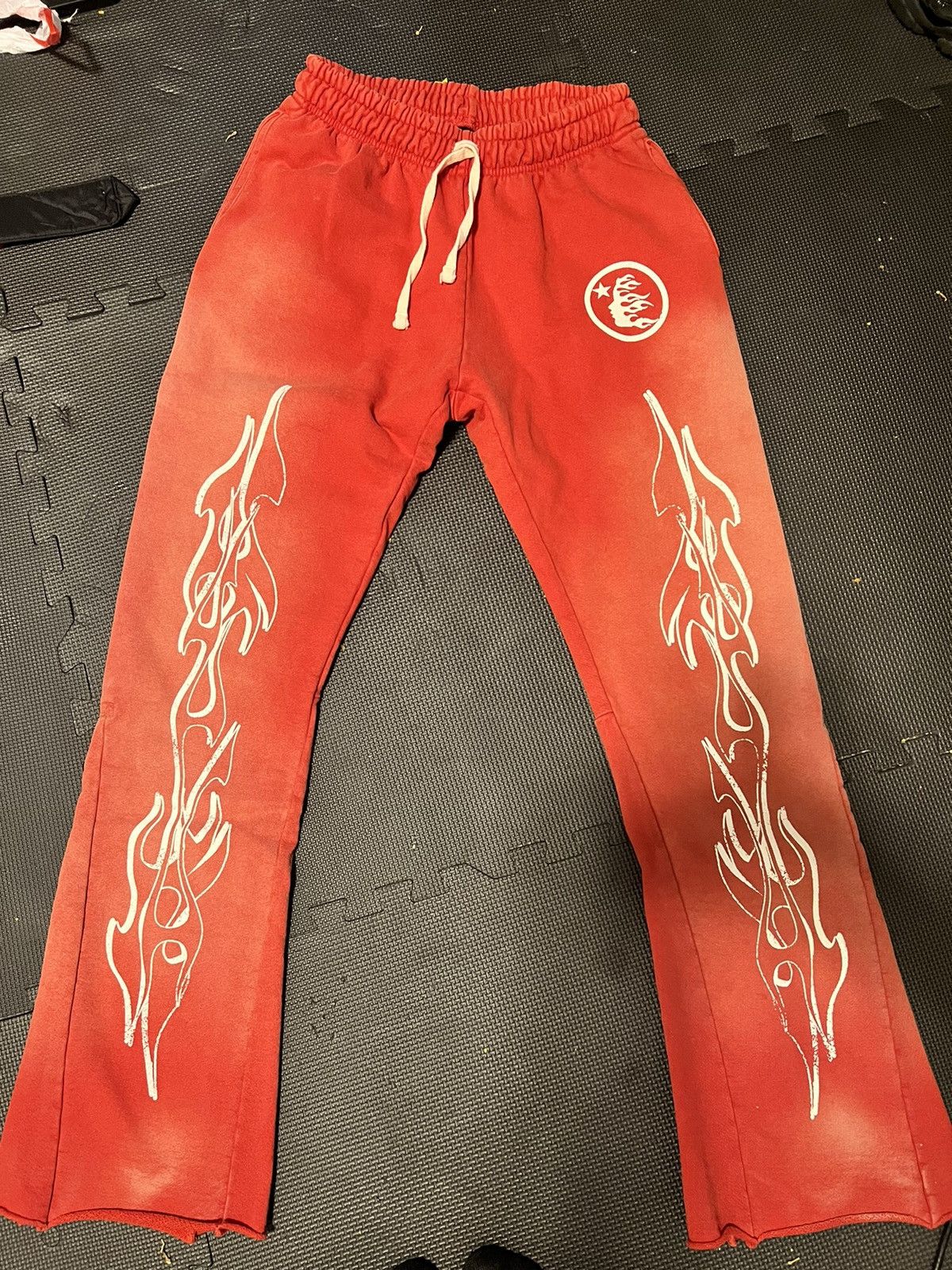 image of Hellstar Red Flare Pants, Men's (Size 30)