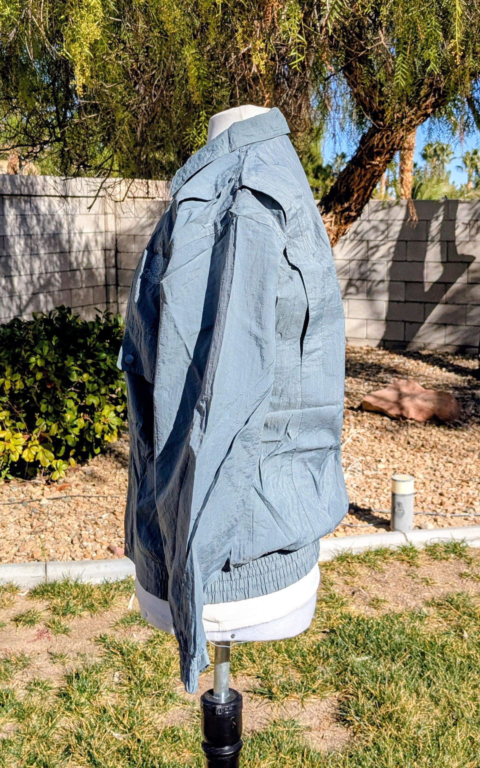 Vintage Women's Petite Windbreaker Zip-Up Bomber Jacket Light Coat Size M / US 6-8 / IT 42-44 - 3 Thumbnail