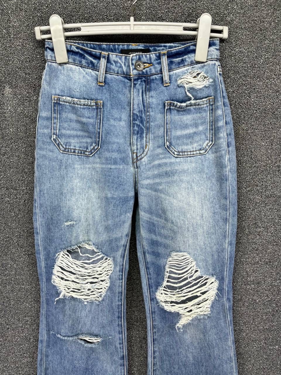Japanese Brand Vintage Jeanasis Flare Bootcut Jeans Denim Pants Size 25" / US 0 / IT 36 - 2 Thumbnail