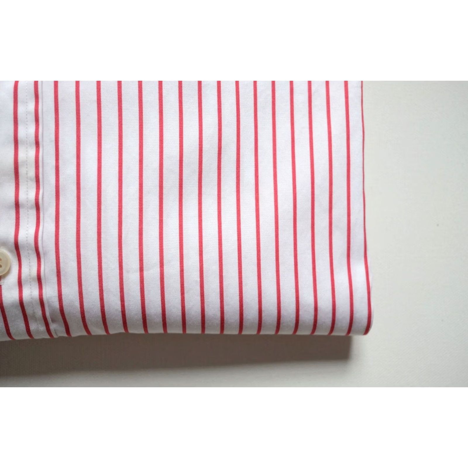 Ralph Lauren VINTAGE Ralph Lauren POLO SHIRT Button-Down Classic Fit Striped Cotton 90s Retro Men SZ 16 1/2 White Size US L / EU 52-54 / 3 - 4 Thumbnail