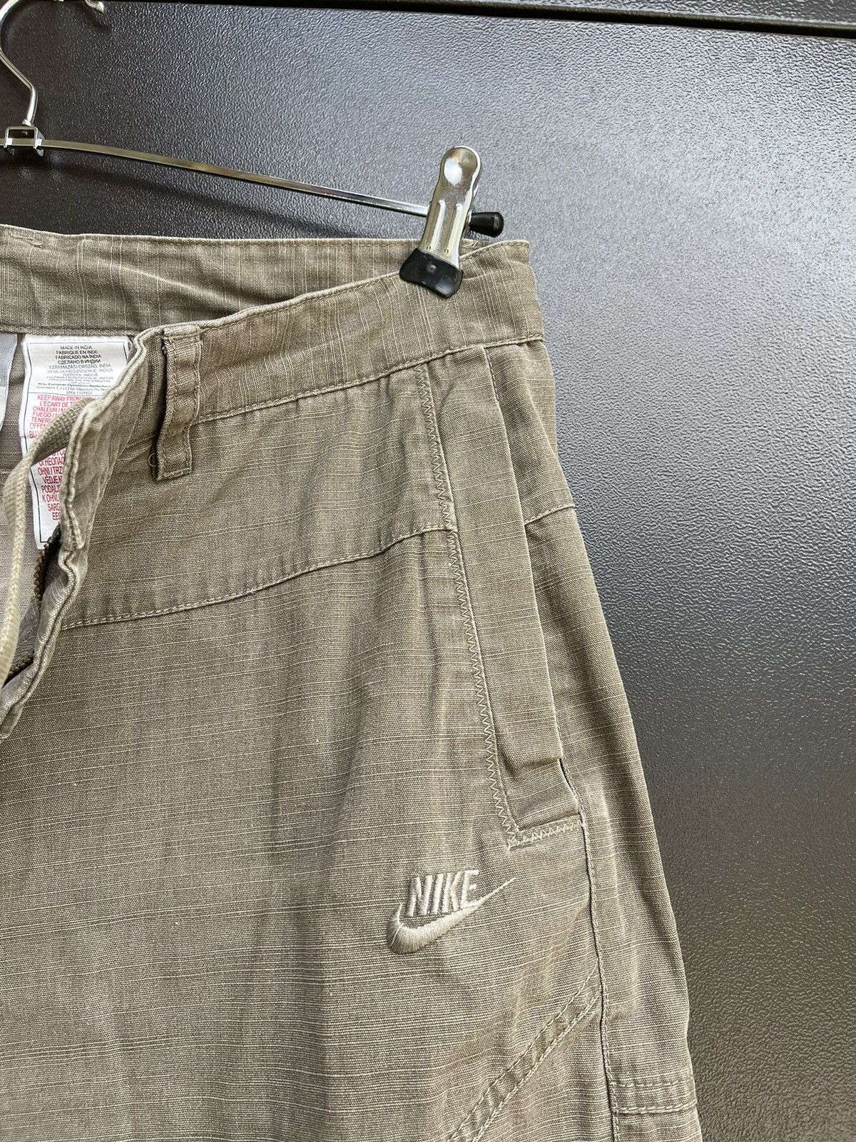 Vintage Nike Cargo Utility Shorts Mens Size L Olive Cotton Pockets Size US 34 / EU 50 - 7 Thumbnail