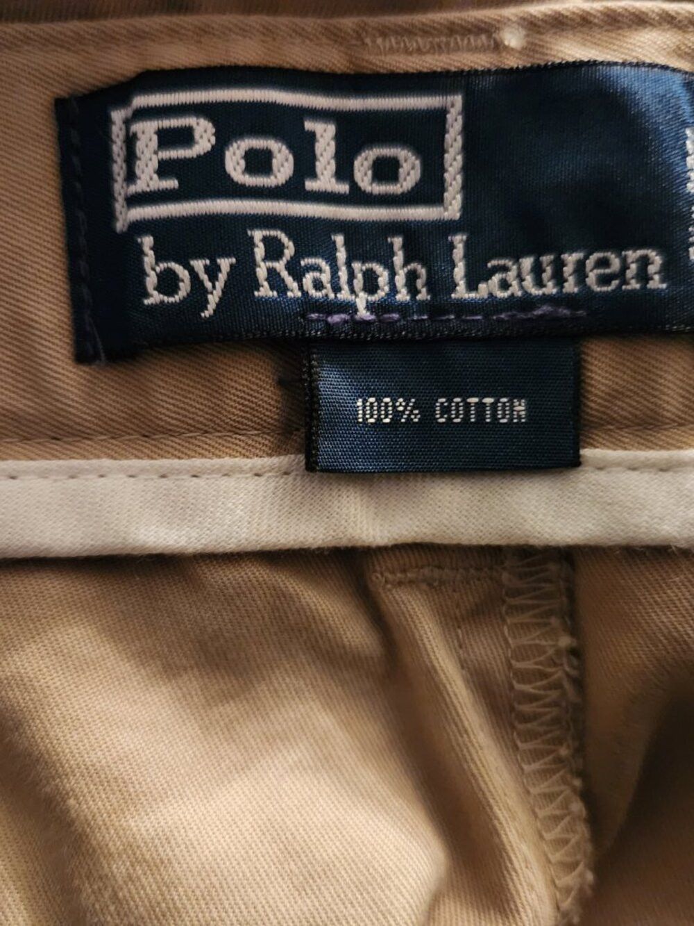 Polo Ralph Lauren polo Ralph Lauren mens khaki 100%cotton flat front shorts 36 Size US 36 / EU 52 - 3 Thumbnail
