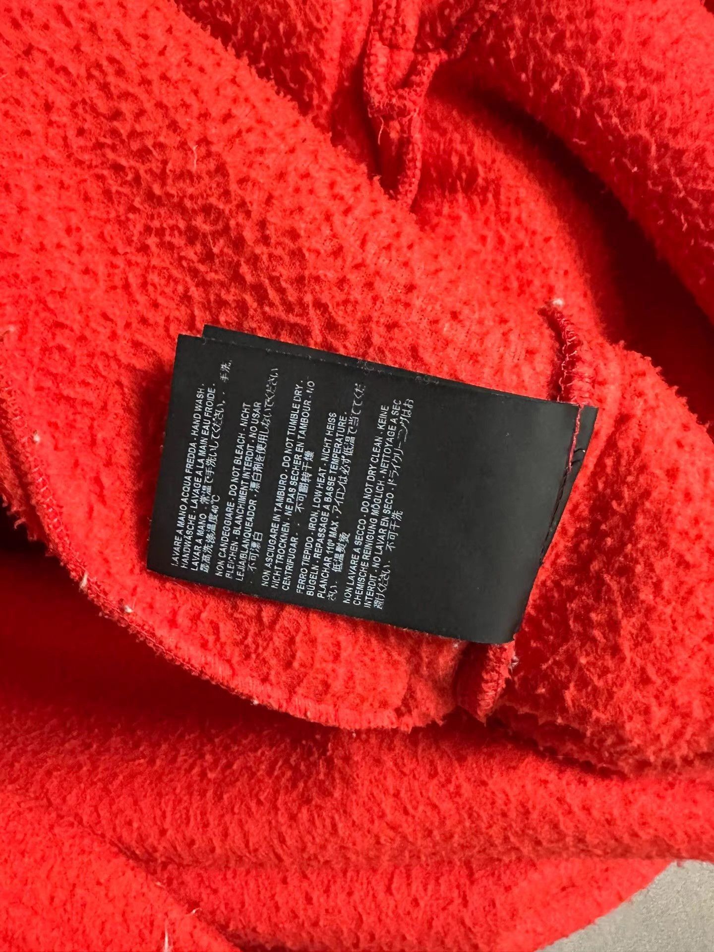 Balenciaga Red Fleece High Collar Zip-Up Jacket Size US L / EU 52-54 / 3 - 3 Thumbnail