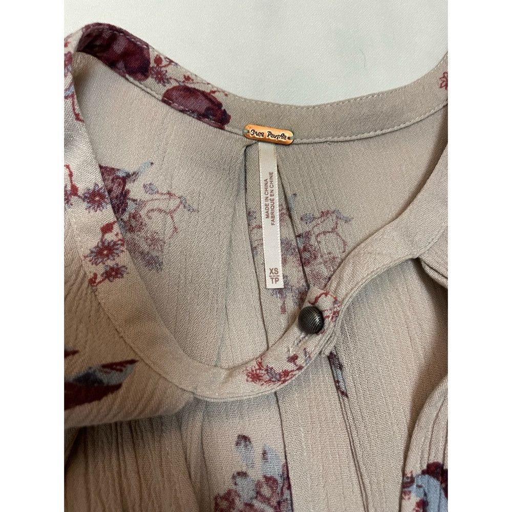 Free People New Free People Tree Swing Tunic Sleeveless Washed Stone Co Size XS / US 0-2 / IT 36-38 - 7 Thumbnail