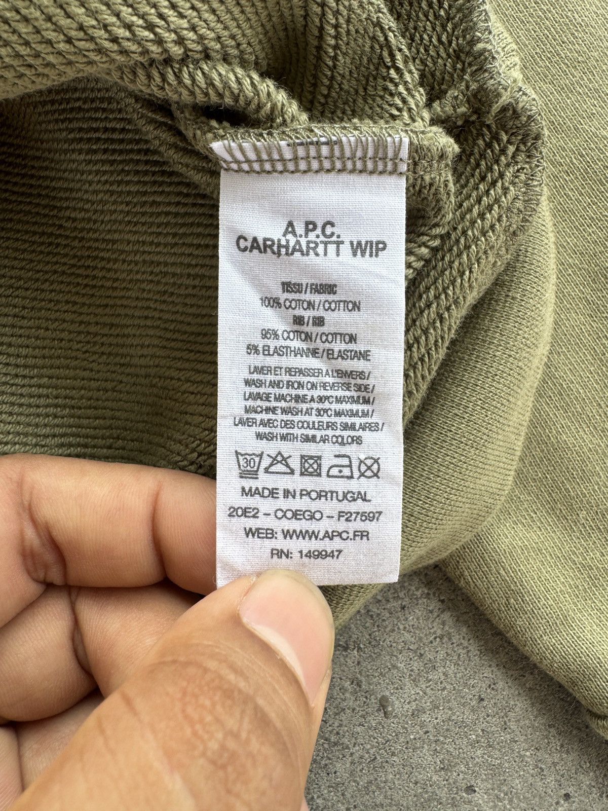 A.P.C. × Carhartt Wip A.P.C x Carhartt Sweatshirt Size US M / EU 48-50 / 2 - 6 Thumbnail