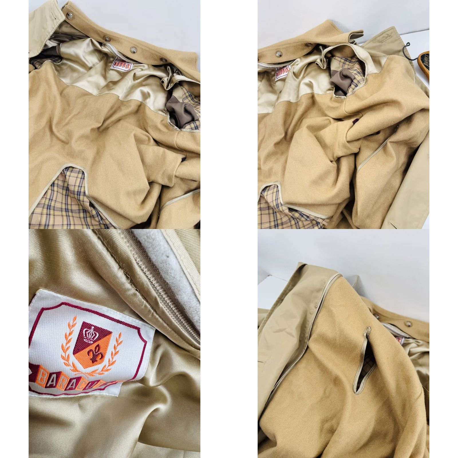 Baracuta BARACUTA Long Wool Trenchcoat Dark Light Brown Belted Overcoat - 44 Long - Baracuta Coat Mens Vintage 1940s 50s 60s Style EX Size US S / EU 44-46 / 1 - 8 Thumbnail