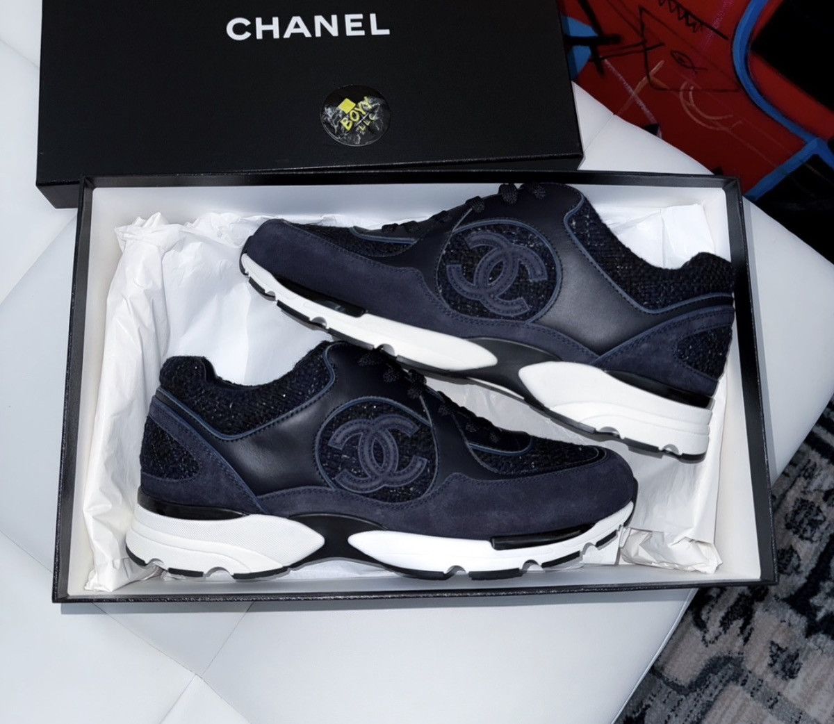 Chanel Chanel suede cc sneakers Size US 11 / EU 44 - 1 Thumbnail