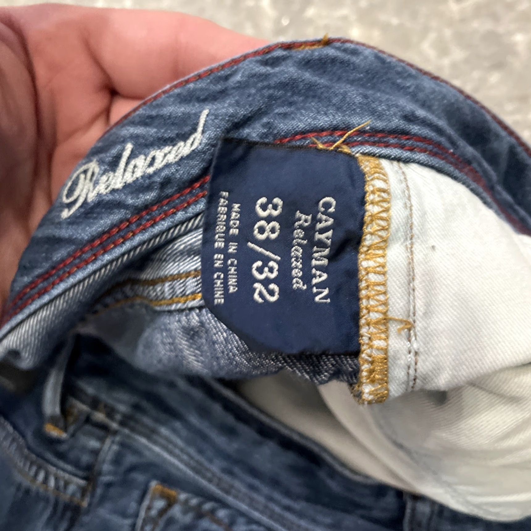 Tommy Bahama Tommy Bahama Jeans Men 38x29.5 Blue Denim Relaxed Straight Mid Rise 5-Pocket Button Closure N/A Size US 38 / EU 54 - 3 Thumbnail