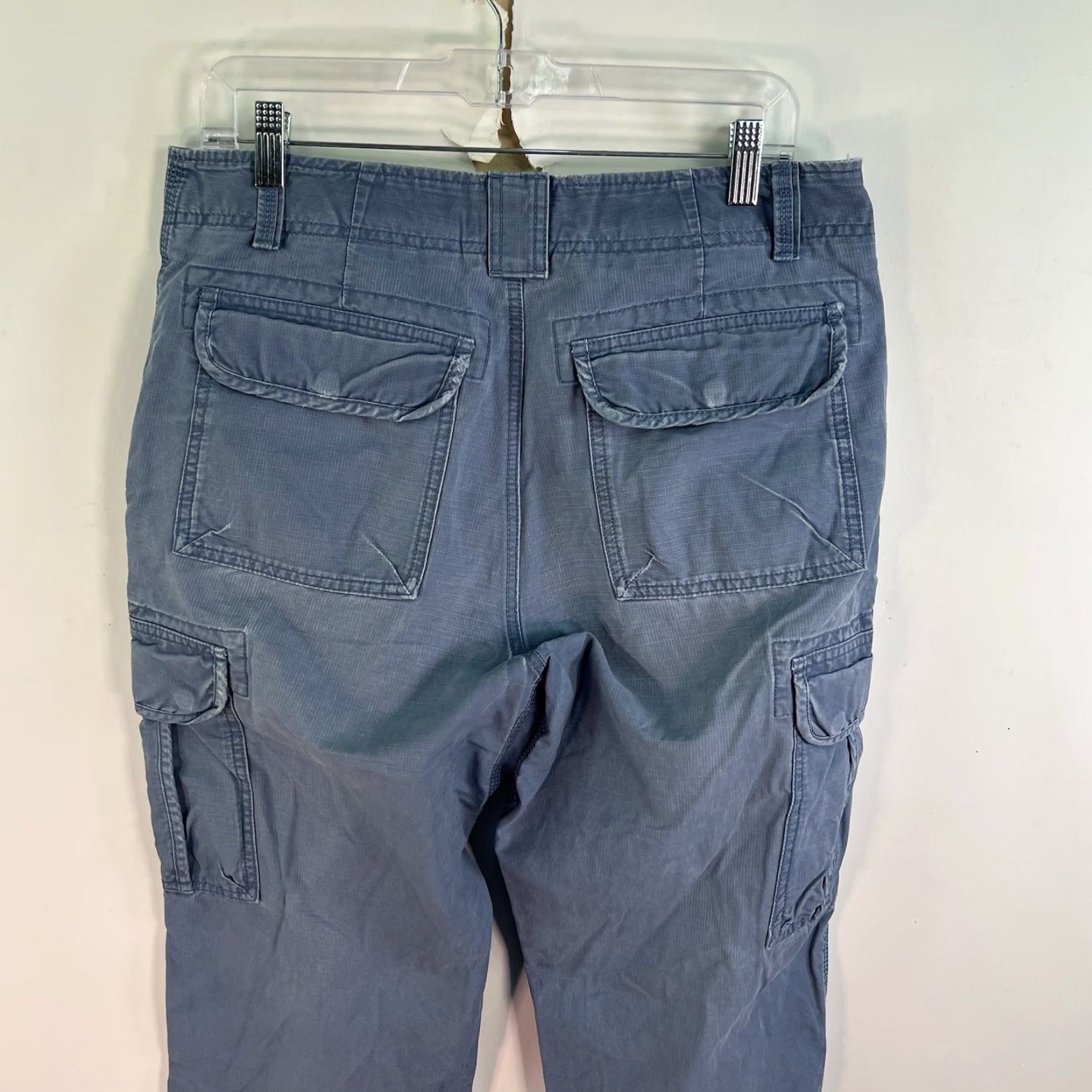 Vintage VINTAGE LL Bean Cargo Pants Mens Size 32 Regular Fit Blue 90s Nature Workwear Size US 32 / EU 48 - 6 Thumbnail