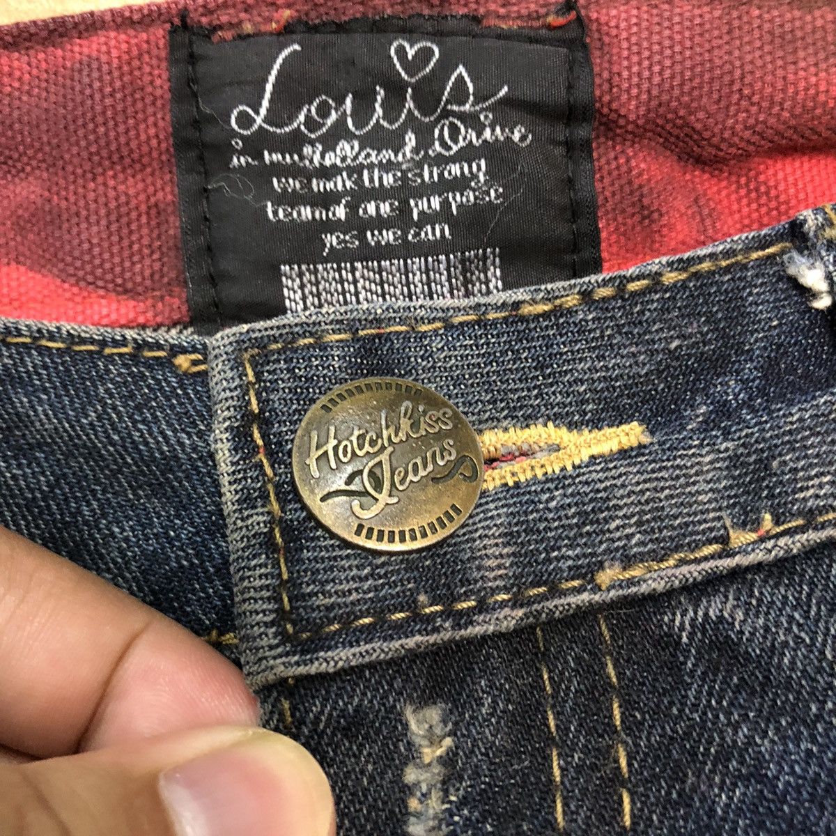 Japanese Brand HotchKiss Blue Denim Jeans Pants #7383 Size 26" / US 2 / IT 38 - 13 Thumbnail