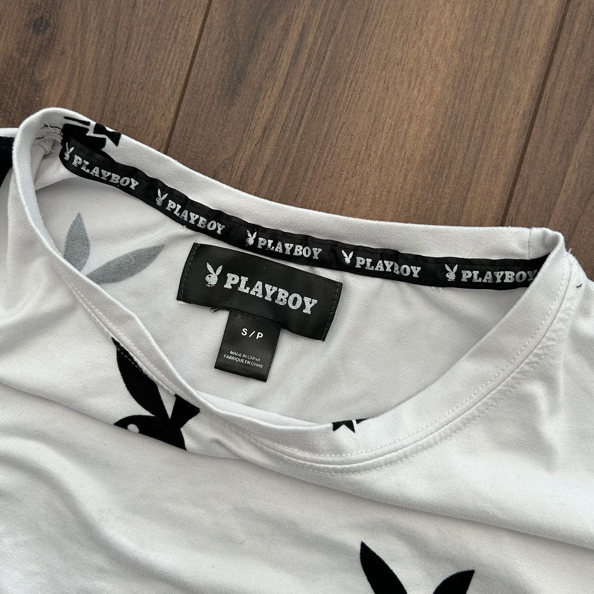 Playboy × Vintage VINTAGE PLAYBOY WHITE T-SHIRT Size US S / EU 44-46 / 1 - 3 Thumbnail