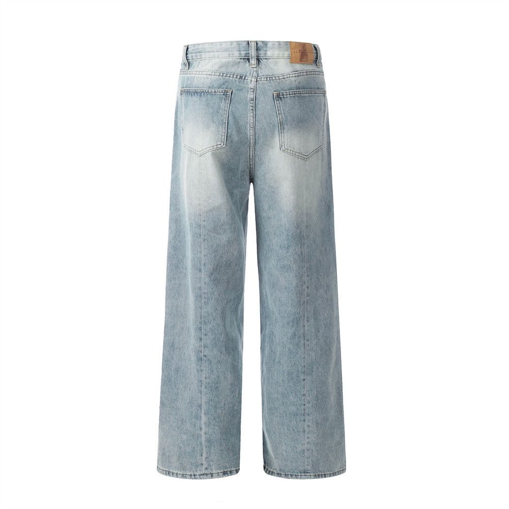 Japanese Brand × Jean Light-colored loose casual gradient distressed washed jeans Size US 32 / EU 48 - 3 Thumbnail