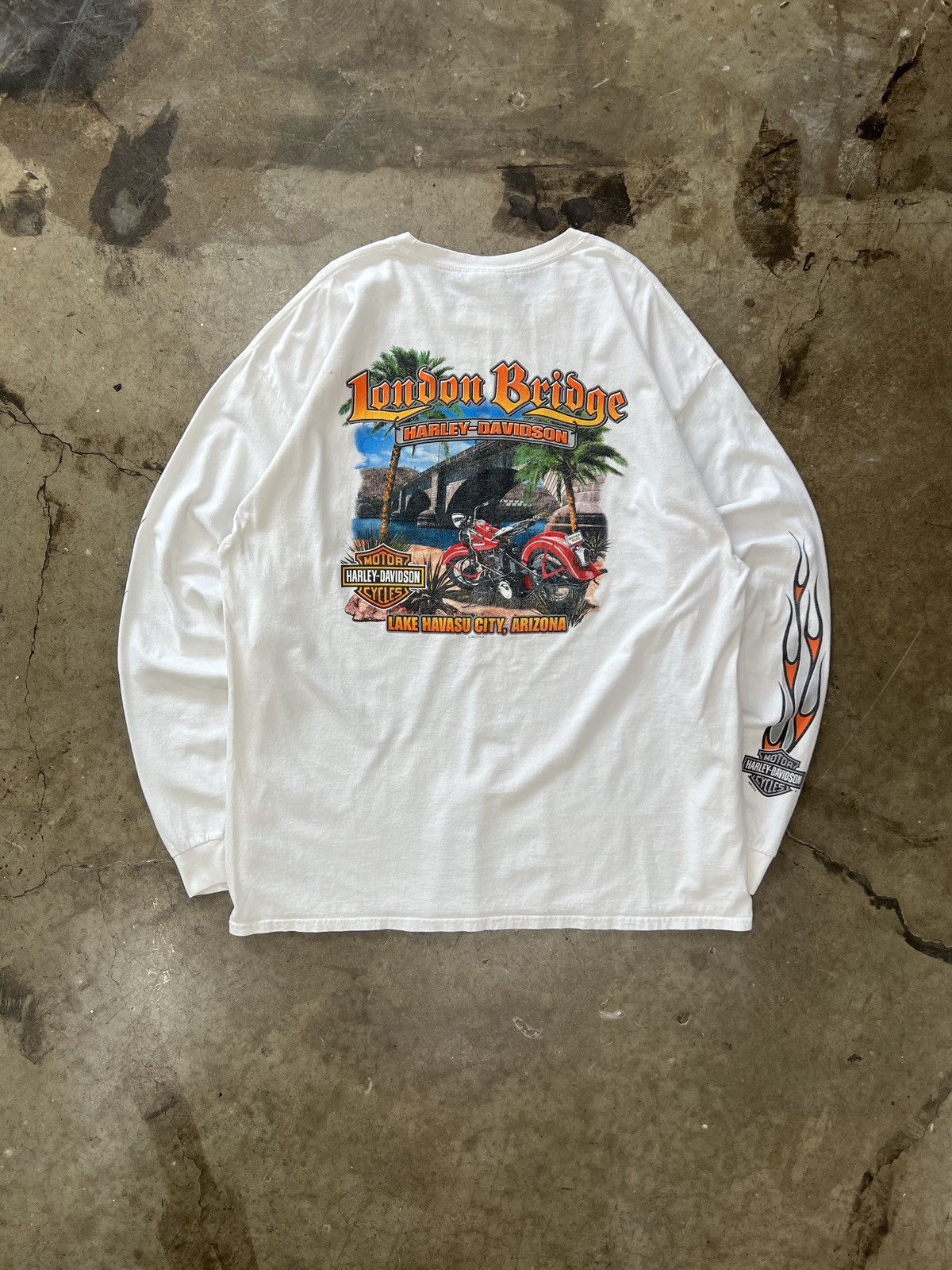 Harley Davidson Harley Davdison Arizona Flame Sleeve LS XXL Size US XXL / EU 58 / 5 - 2 Thumbnail