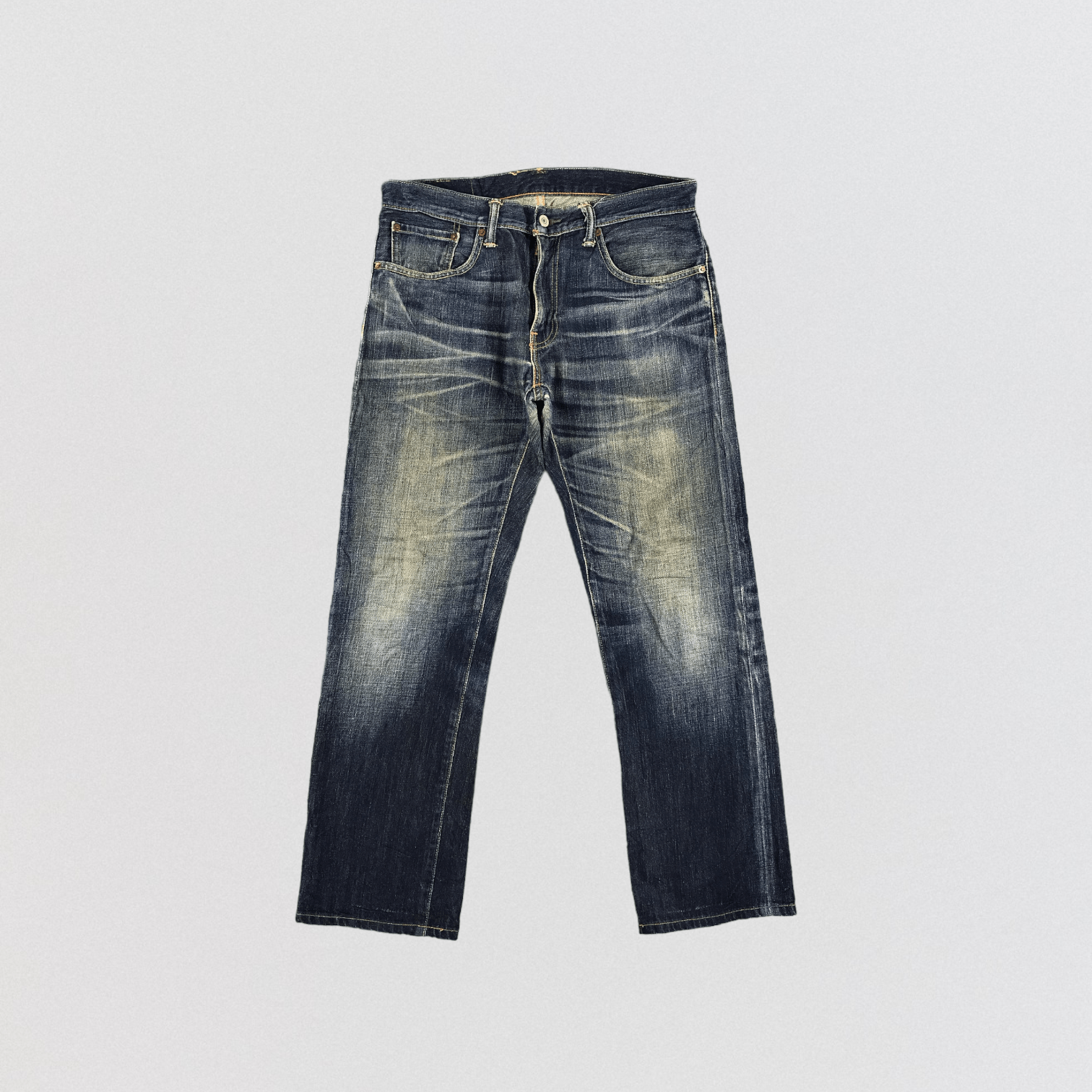 image of Rusty Mud Wash Levis 501-Jm1949 in Blue, Men's (Size 35)