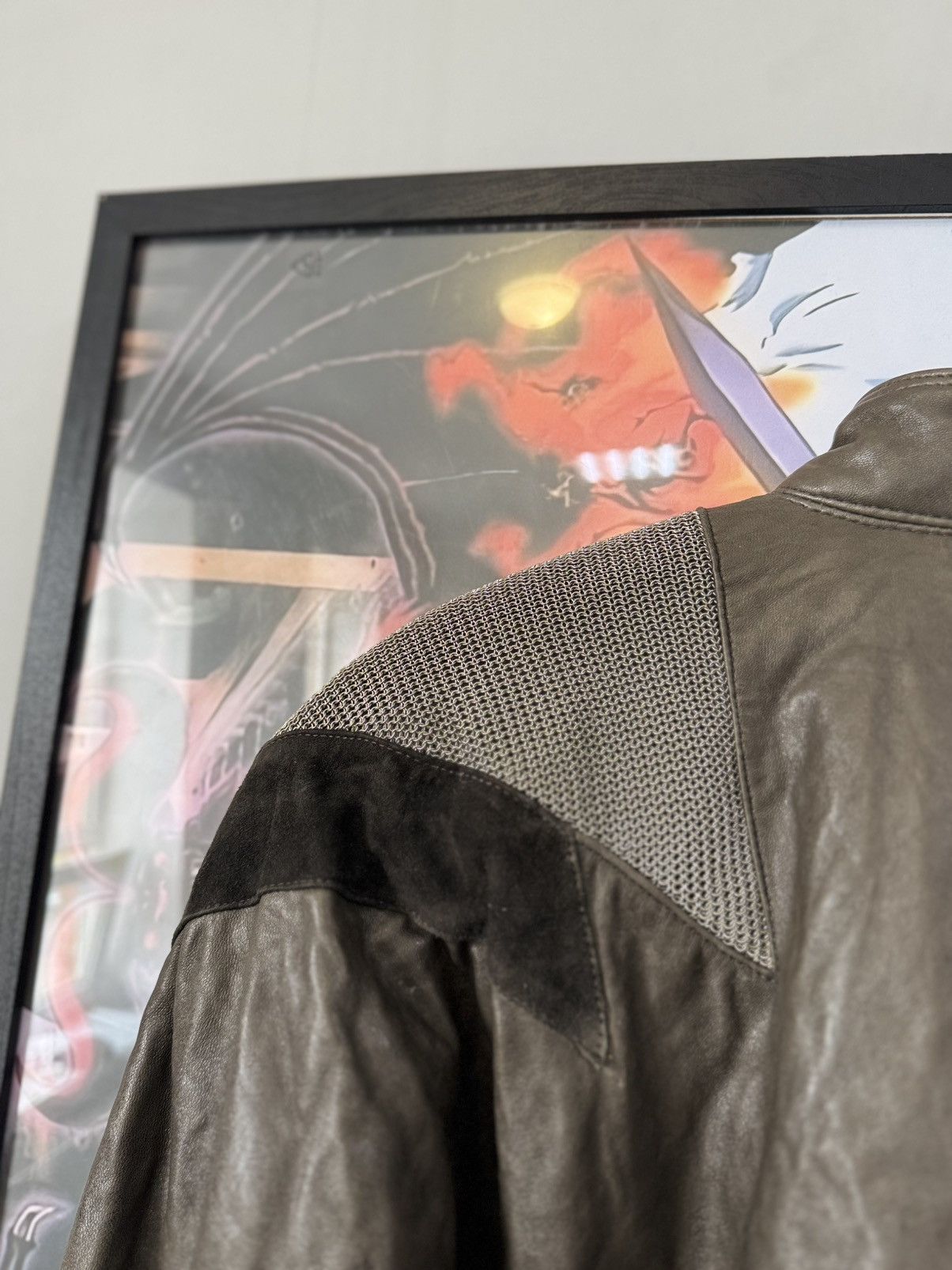 Versace Vintage Gianni Versace 1980s chain shoulder leather jacket Size US S / EU 44-46 / 1 - 19 Thumbnail