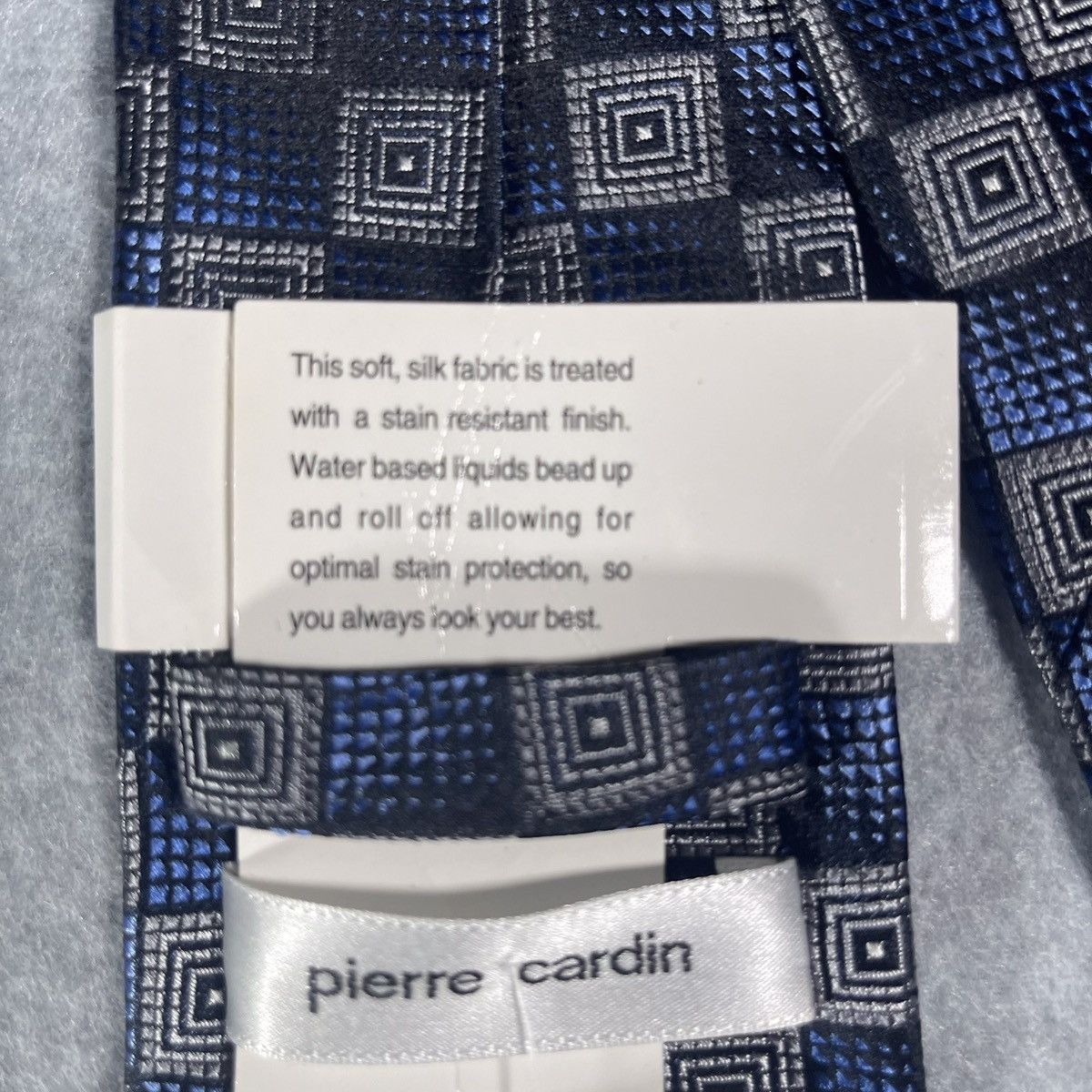 Pierre Cardin pierre cardin men’s stain repelent blue tie Size ONE SIZE - 5 Thumbnail