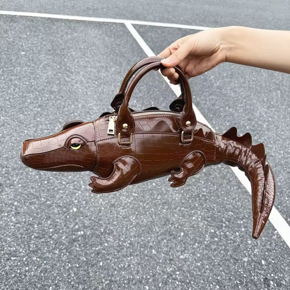Other Streetwear Designer PU Leather Shoulder Crocodile Hand Bag Size ONE SIZE - 2 Thumbnail