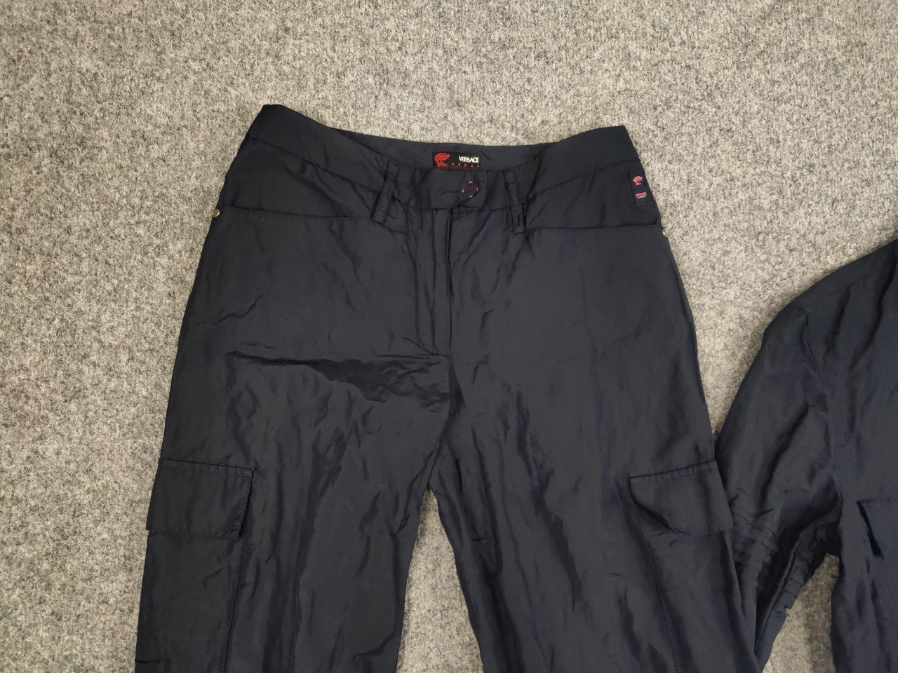 Versace Vintage 90's Versace Sport Jacket x Cargo Pants Nylon Blend Size S / US 4 / IT 40 - 8 Thumbnail