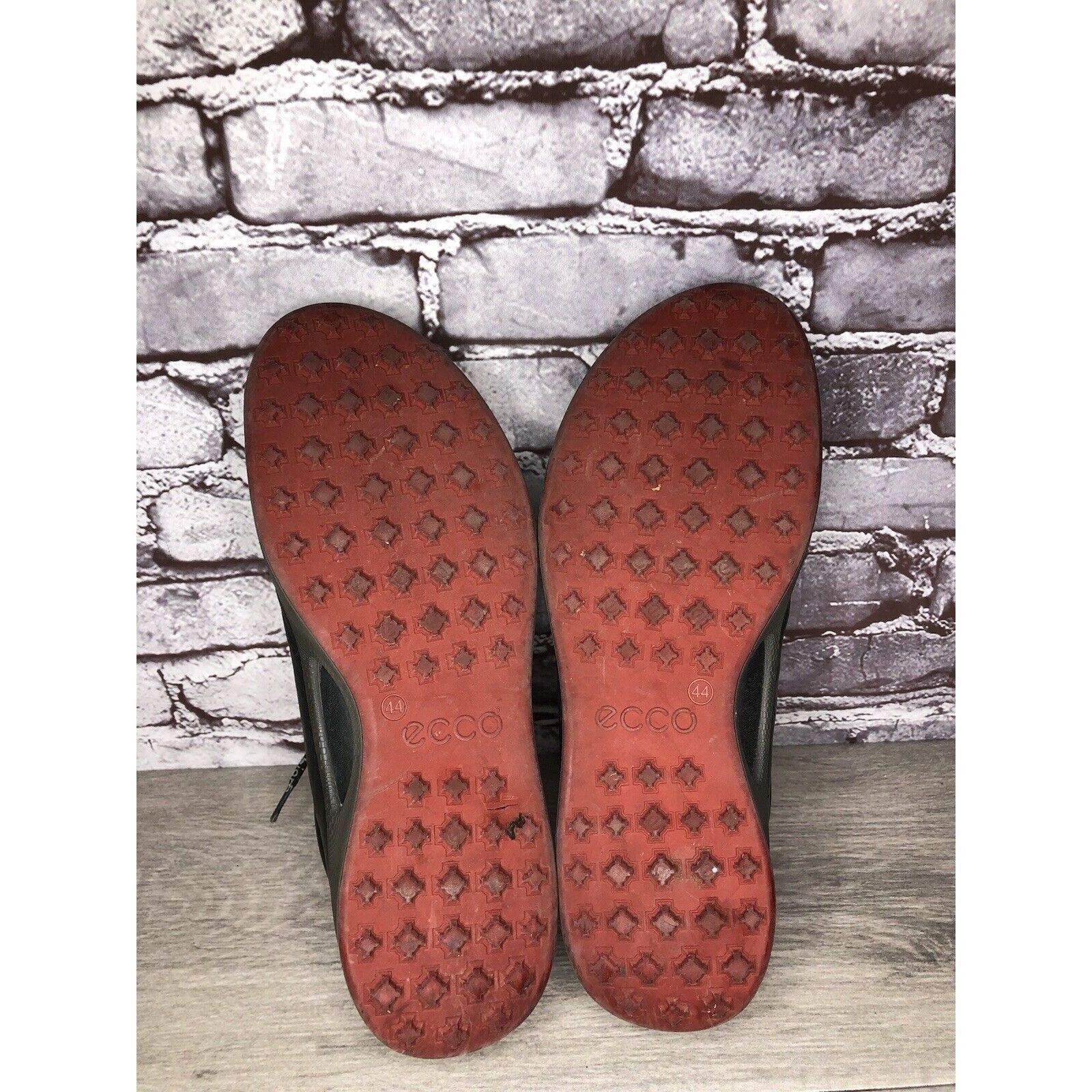 Ecco ECCO Biom Black Yak Leather Spikeless Red Casual Golf Shoes Size US 11 / EU 44 - 8 Thumbnail