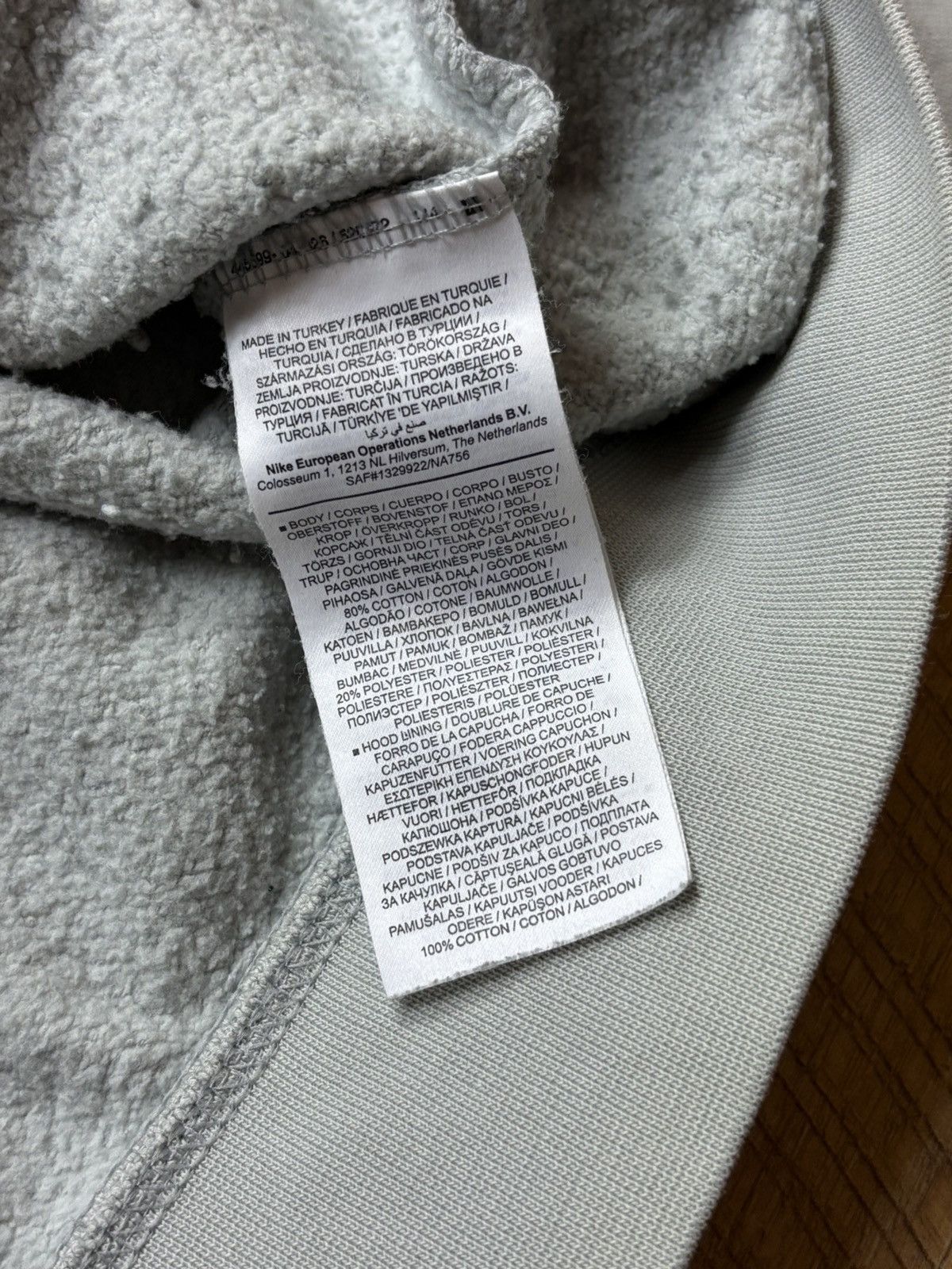 Nike 00s Nike Vintage Center Swoosh Logo Oversized Hoodie Rare Size US S / EU 44-46 / 1 - 7 Thumbnail