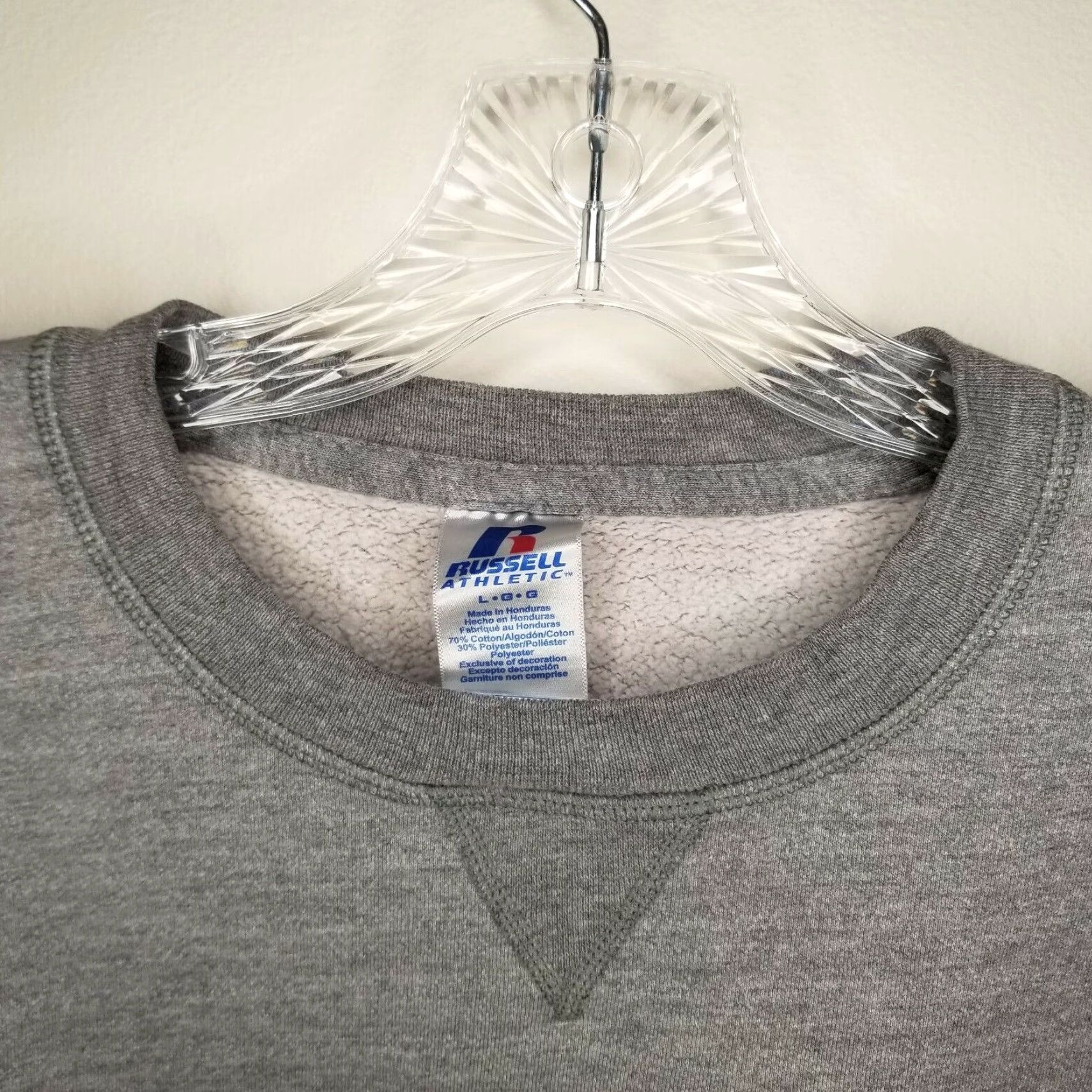 Russell Athletic Russell Athletic Sweater Men Large Gray Pullover Mens Size US L / EU 52-54 / 3 - 3 Thumbnail