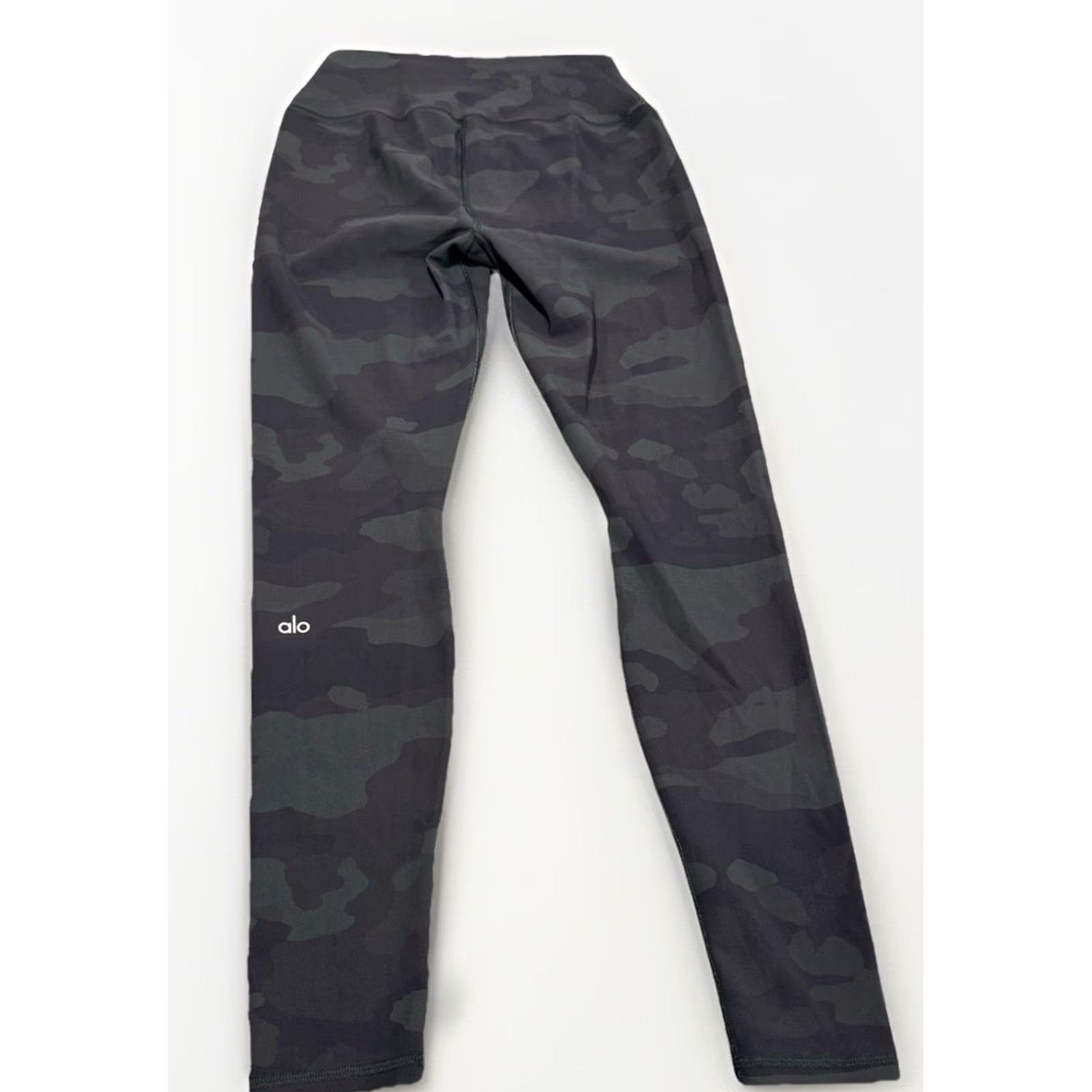 Alo ALO Leggings Womens Large Green Camo High Rise Ankle Yoga Pants Gym Activewear Size 36" / US 14 / IT 50 - 5 Thumbnail