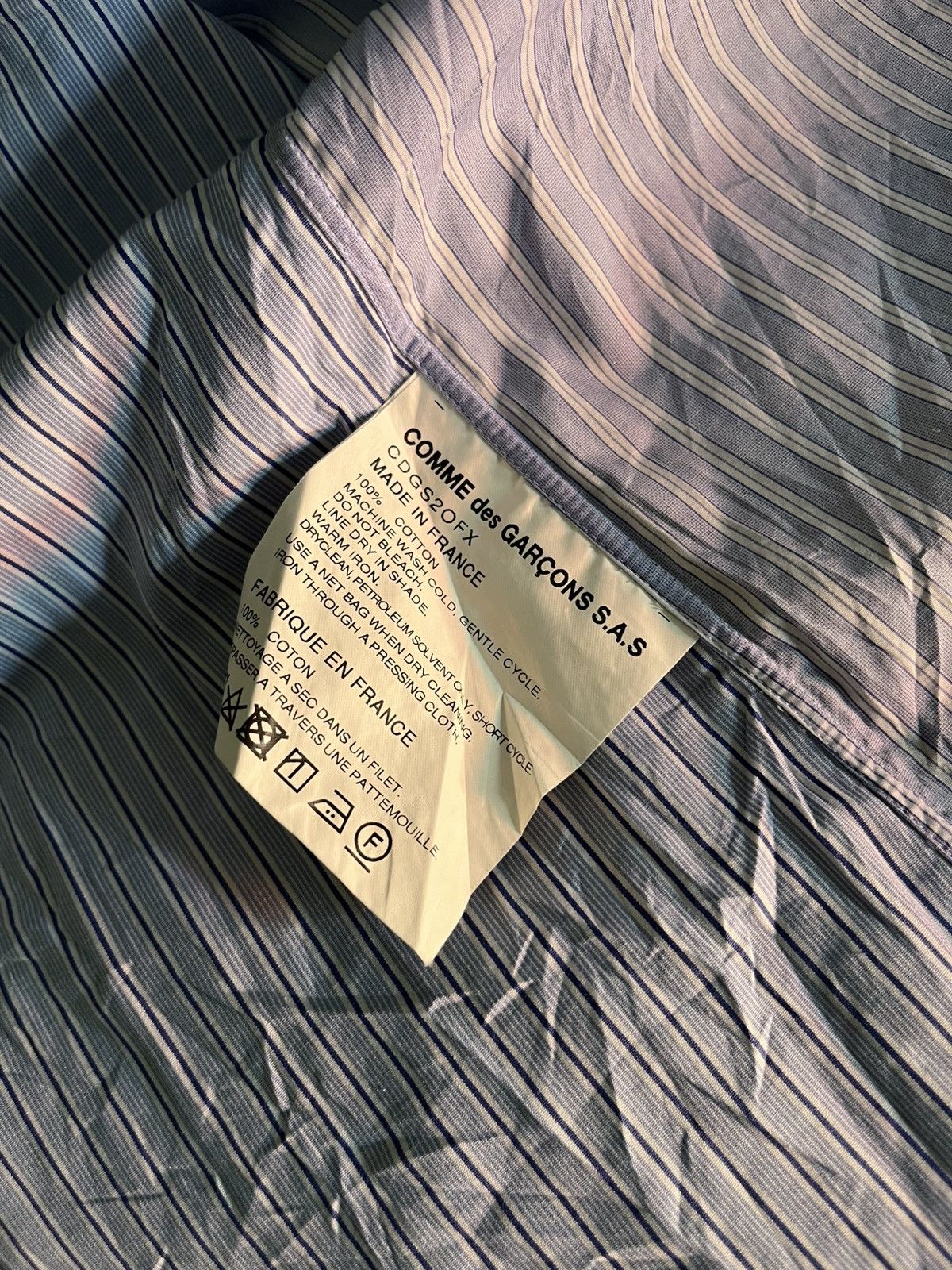 Comme des Garcons FW20 Comme des garcons different lines shirt Size US XS / EU 42 / 0 - 8 Thumbnail