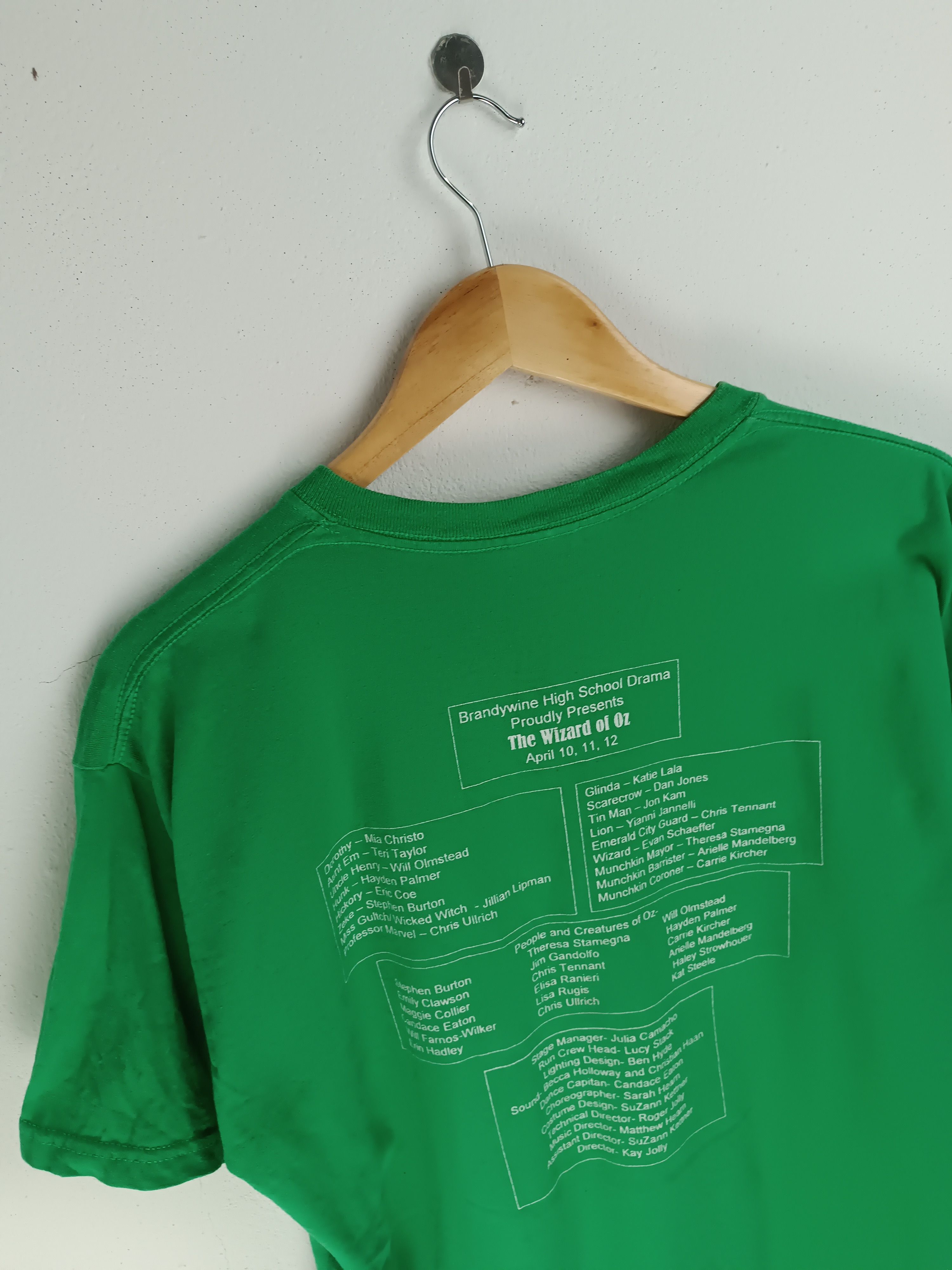 Vintage VINTAGE WIZARD OF OZ THEATER CREW HIGH SCHOOL DRAMA TEE Size US L / EU 52-54 / 3 - 10 Thumbnail