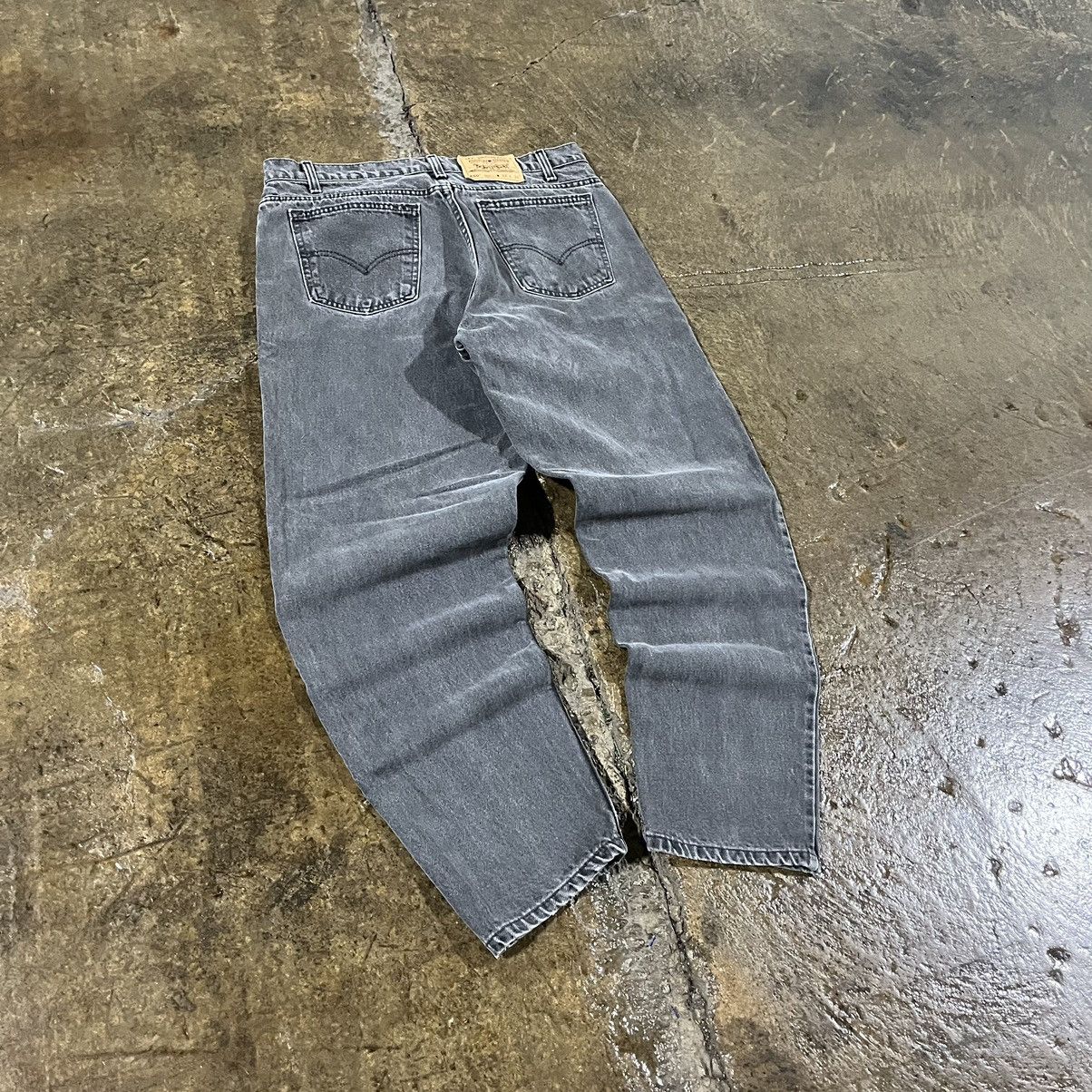 Levi's × Vintage Crazy Vintage 90s Levi's 550 Faded Black Essential Jeans Size US 34 / EU 50 - 5 Thumbnail