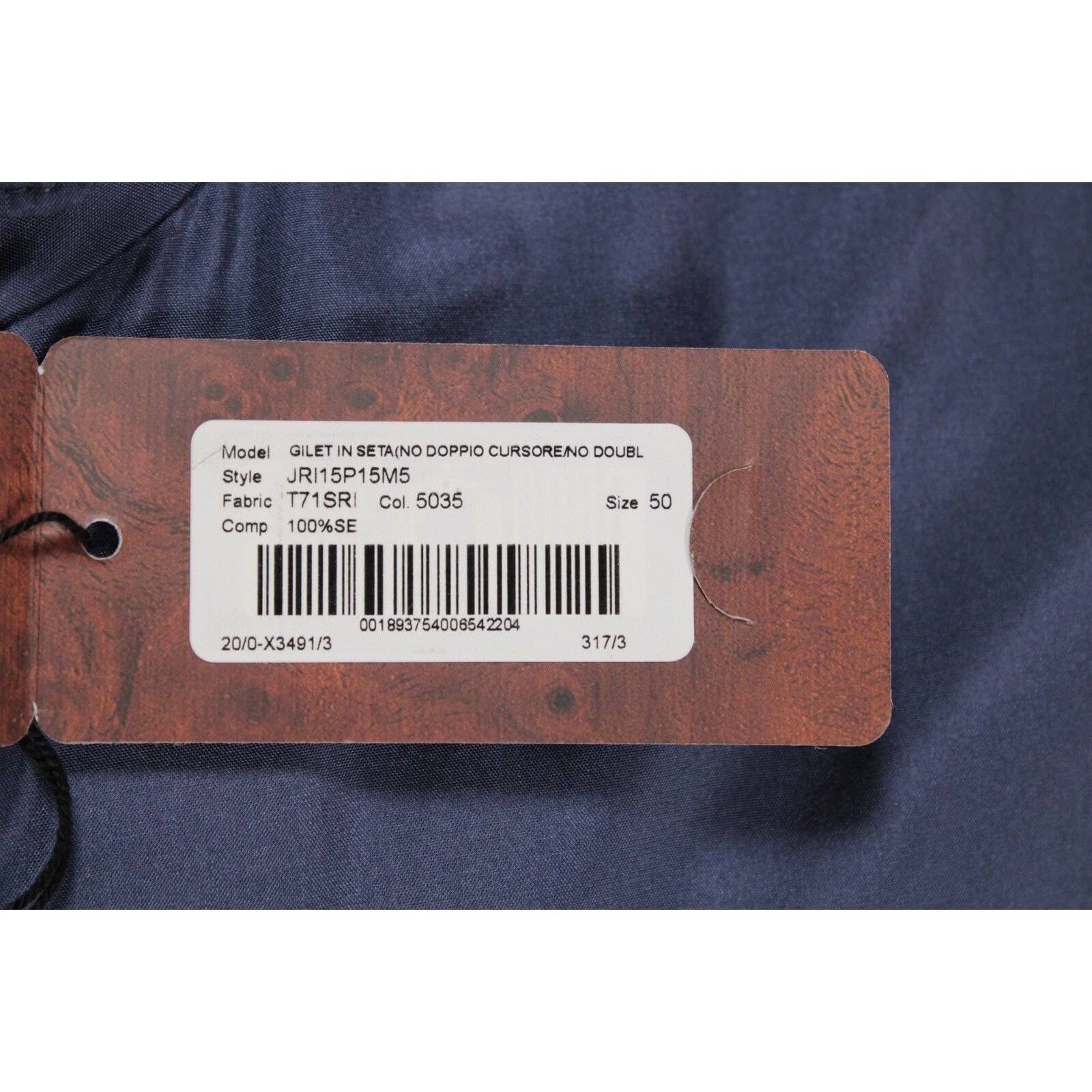 Stefano Ricci Stefano Ricci Vest Size M US In Blue Silk Size US M / EU 48-50 / 2 - 6 Thumbnail