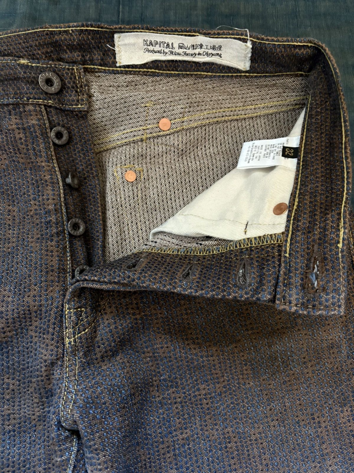 Kapital Kountry Kapital Century Denim no. 5 monkey Cisco Size US 32 / EU 48 - 3 Thumbnail
