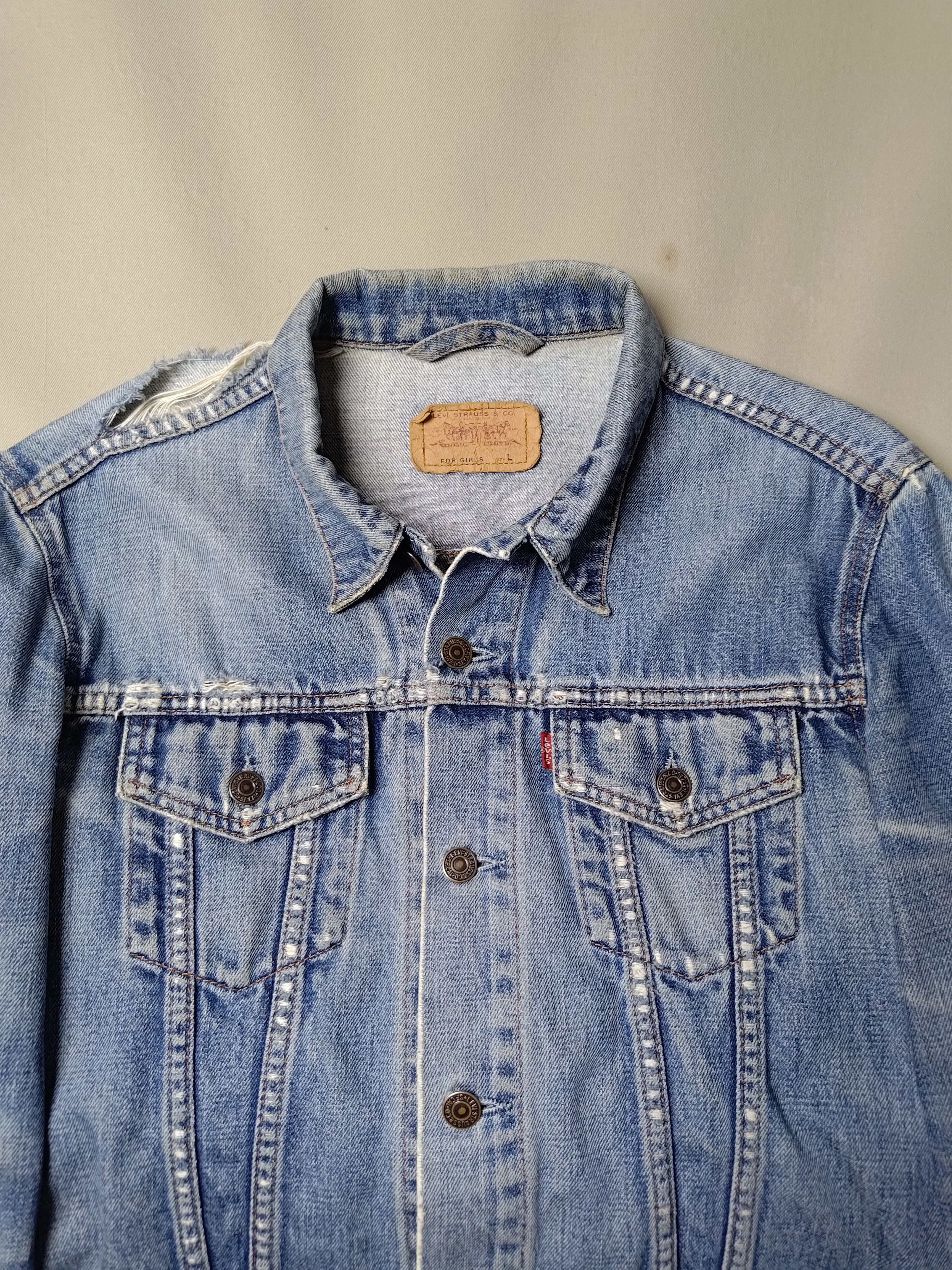 Levi's Vintage Levi's Denim Trucker Jacket Size S / US 4 / IT 40 - 3 Thumbnail