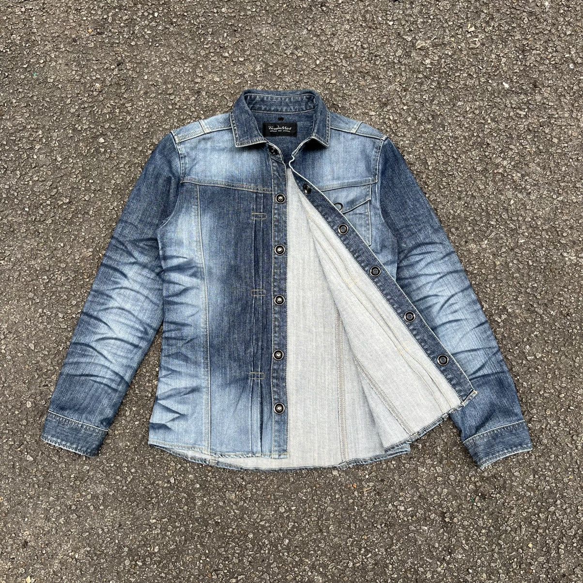 Tornado Mart RARE‼️Vintage Japanese Tornado Mart Denim Jacket Clawmark Size US L / EU 52-54 / 3 - 2 Thumbnail