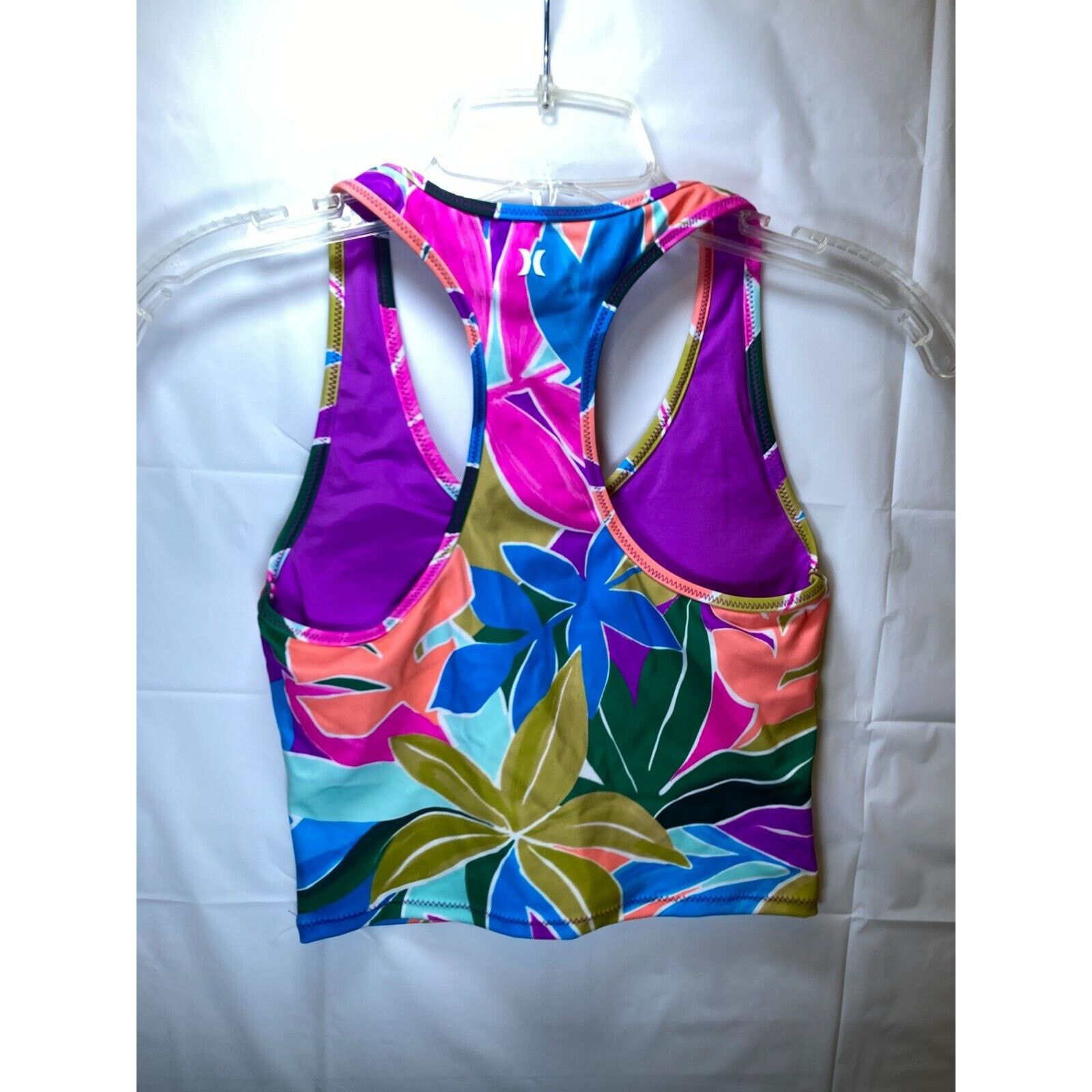 Hurley HURLEY Swim Tankini Top Juniors' Mas Isla Racerback XS Size ONE SIZE - 3 Thumbnail