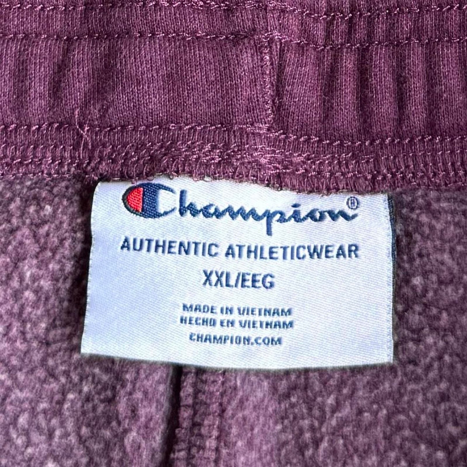 Champion × Vintage Vintage Y2K Champion Baggy Purple Tech Jogger Sweatpants Size US 40 / EU 56 - 4 Thumbnail
