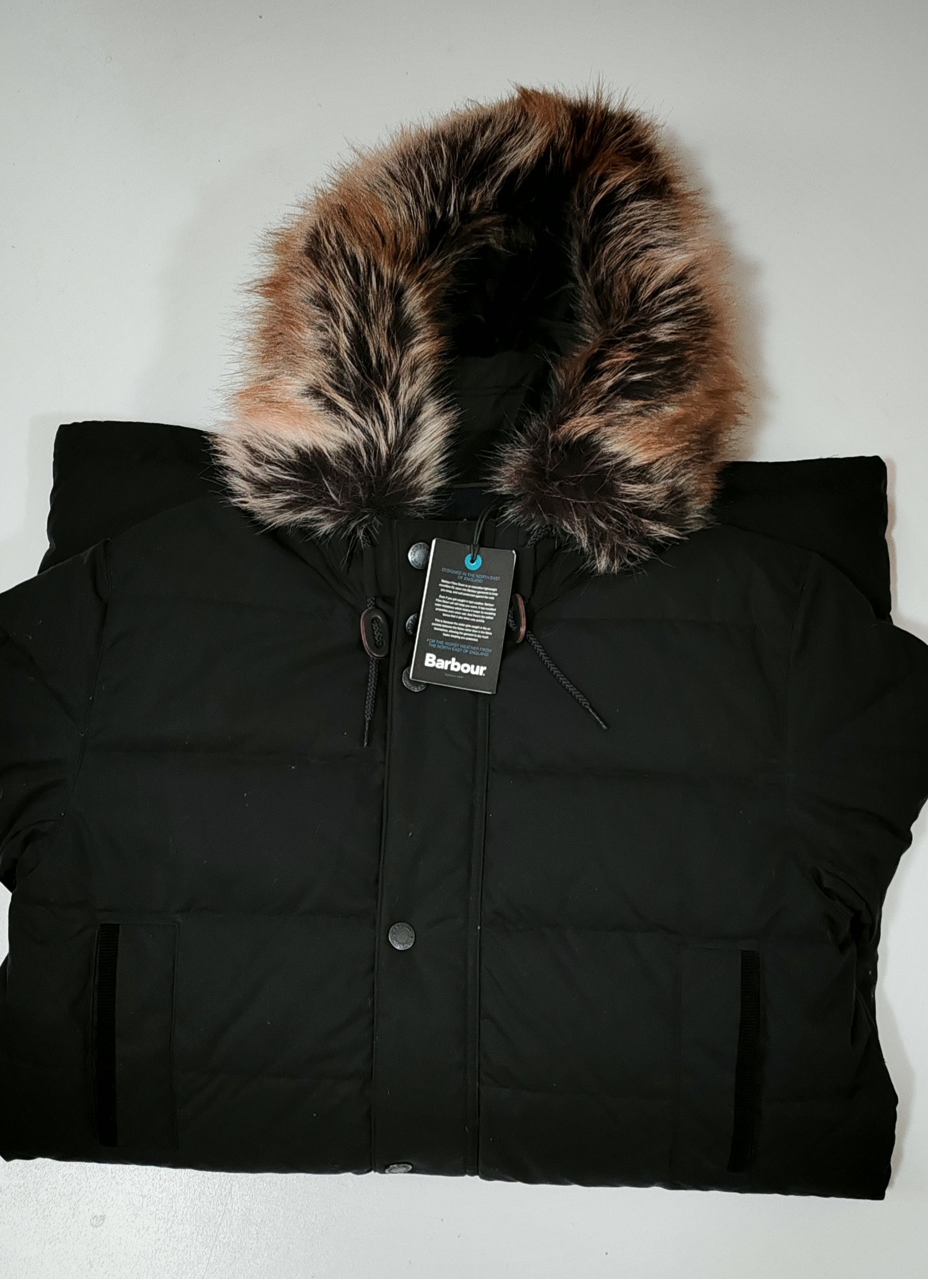 Barbour Veste à capuche Barbour Cirée / matelassée Baffle Tg:M Size US M / EU 48-50 / 2 - 3 Thumbnail