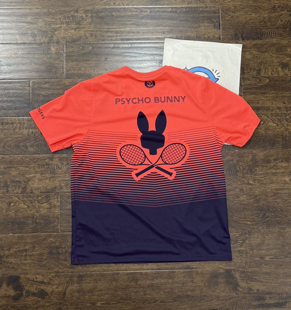 Psycho Bunny PSYCHO BUNNY X ROGERS CUP ACTIVEWEAR TEE Size US XL / EU 56 / 4 - 1 Thumbnail