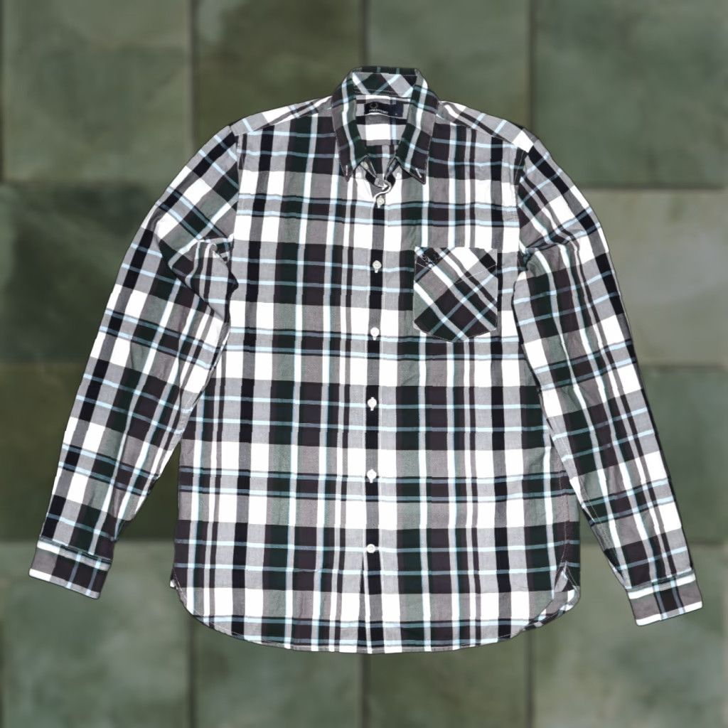 Fred Perry FRED PERRY Large Check Long-Sleeved Shirt Button Down M5524 Size Men's Medium Size US M / EU 48-50 / 2 - 1 Thumbnail