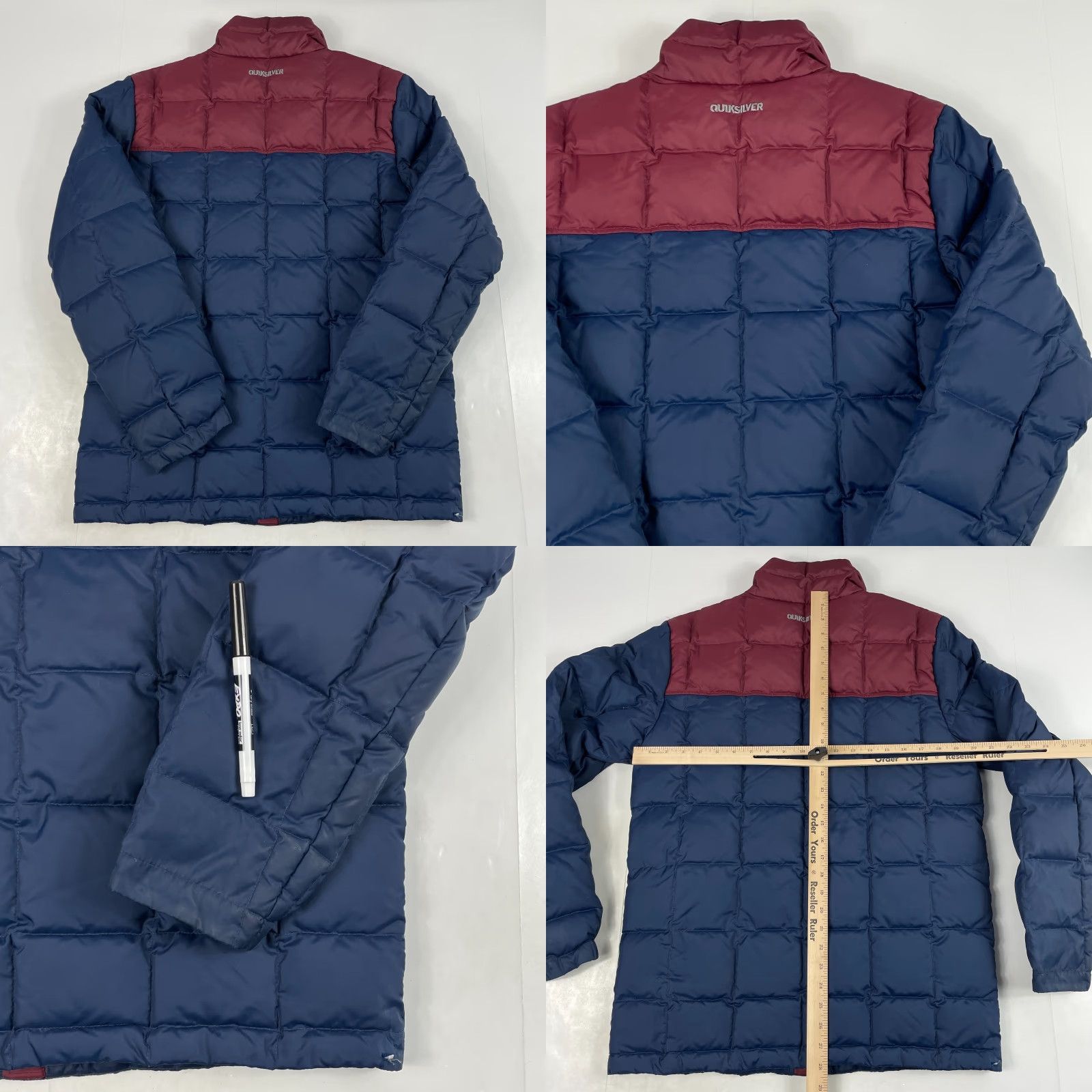 Quiksilver Quiksilver Jacket Men S Blue Down Puffer Full Zip Hiking Skiing Camp Quilted Size US S / EU 44-46 / 1 - 8 Thumbnail
