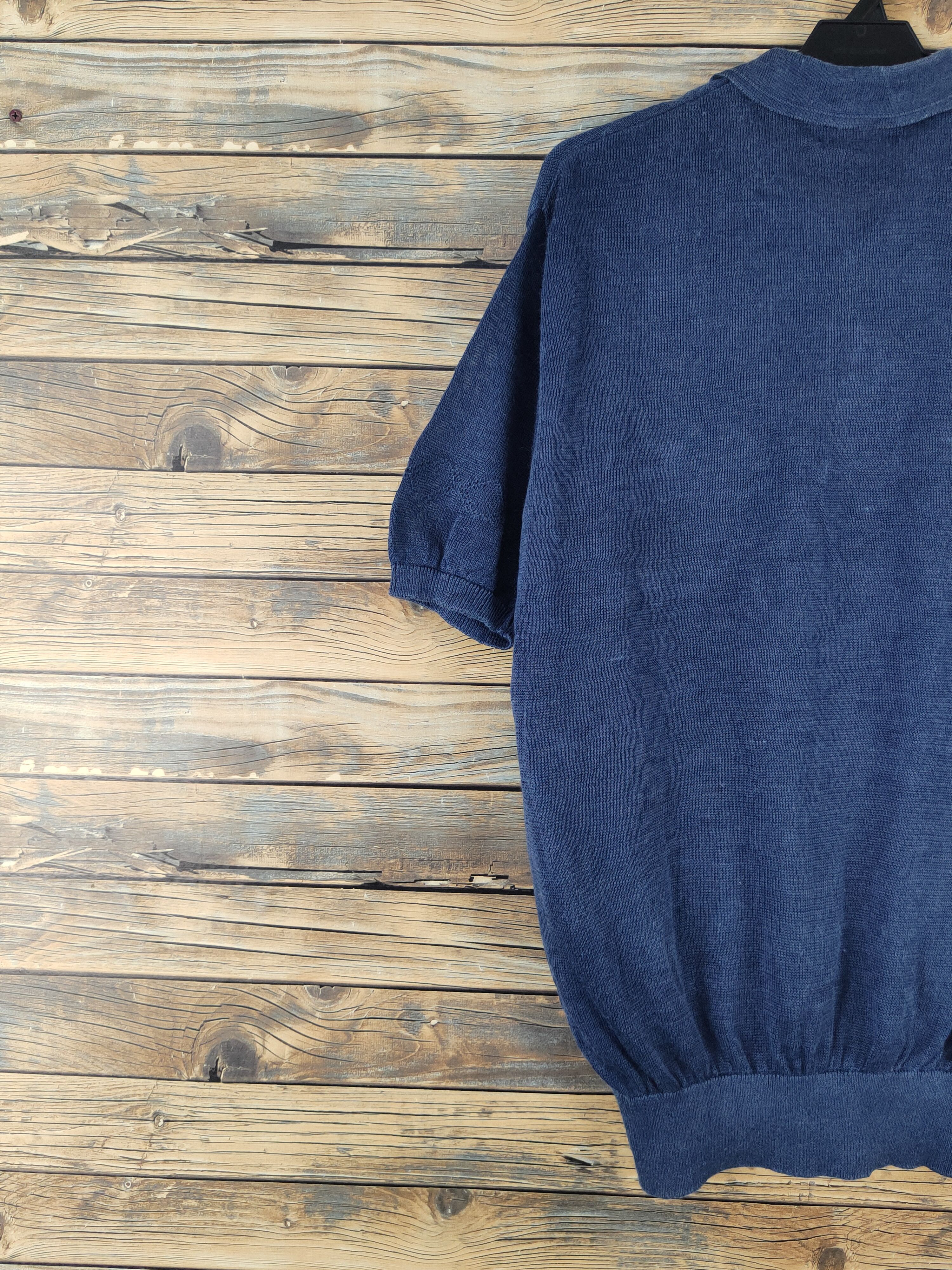 Austin Reed Austin Reed Navy Knitwear Polo Shirts #W2122 Size US L / EU 52-54 / 3 - 8 Thumbnail